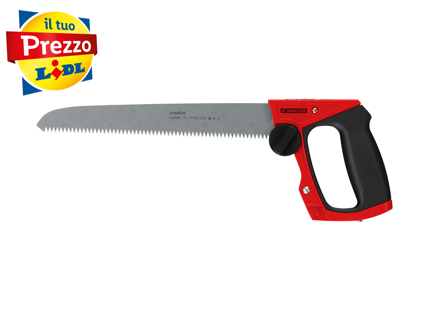 Sega multiuso Parkside, prezzo 9.99 €
3 in 1
- Funzione sblocco rapido ...