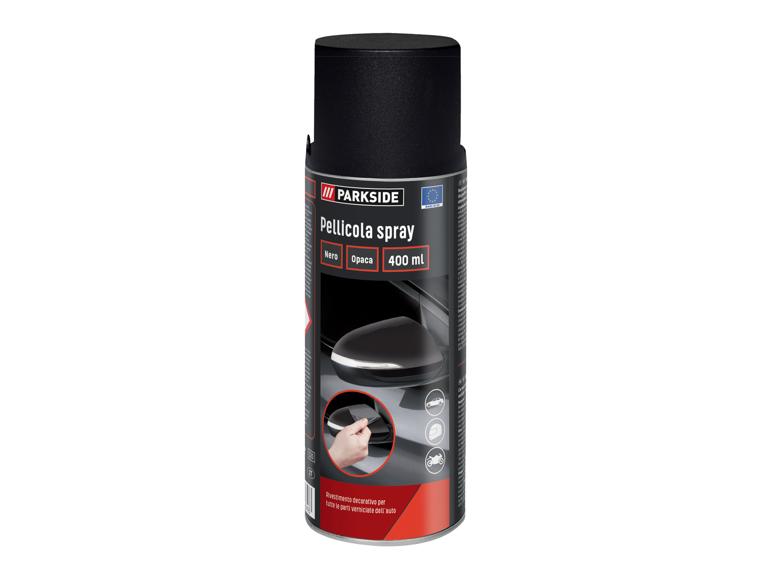 Pellicola spray Parkside, prezzo 7.99 €
400 ml
- La pellicola si posa dove ...