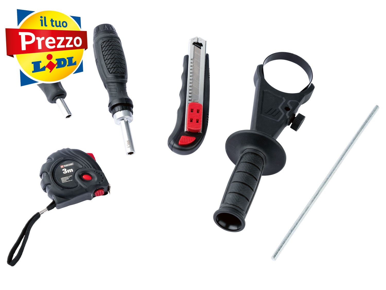 Set trapano a percussione ricaricabile Parkside, prezzo 139.00 € 
- Motore senza ...