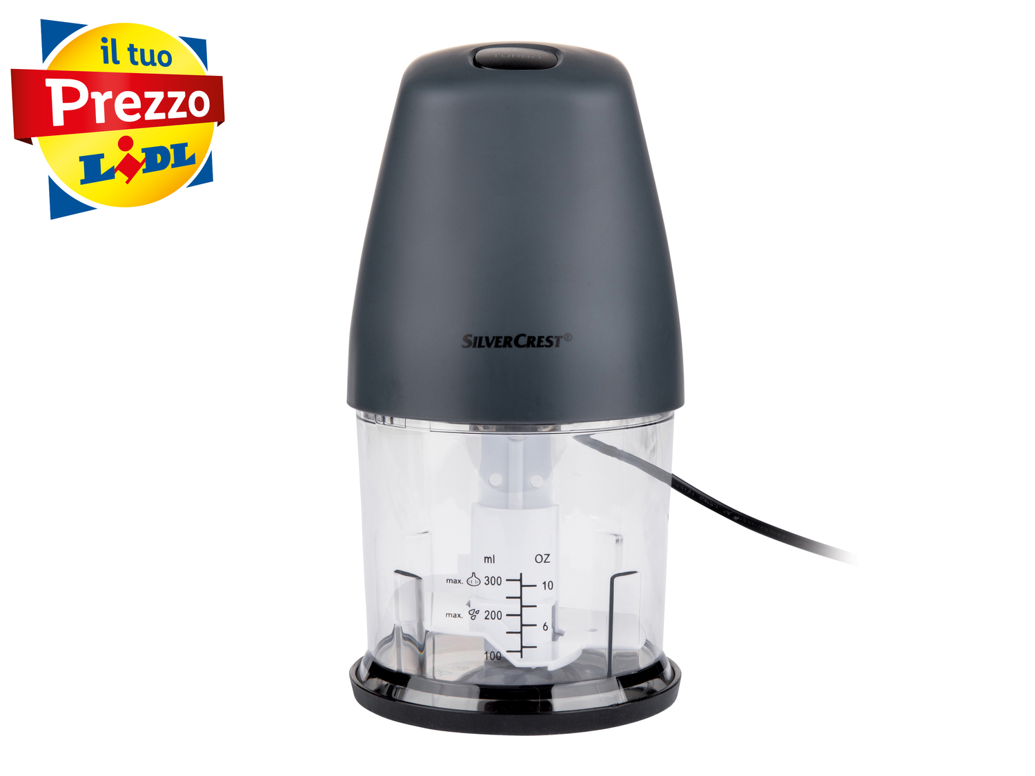 Tritatutto elettrico Silvercrest Kitchen Tools, prezzo 9.99 &#8364; 
- Con pulsante ...