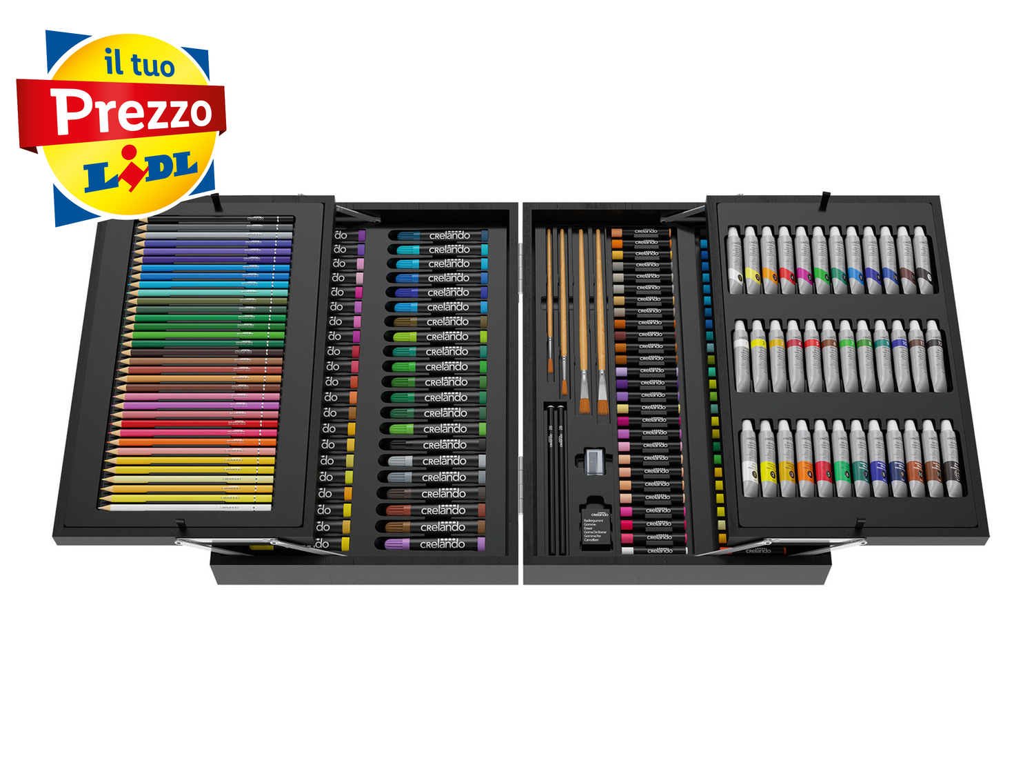Valigetta per dipingere e colorare Crelando, prezzo 34.99 €
174 pezzi ...