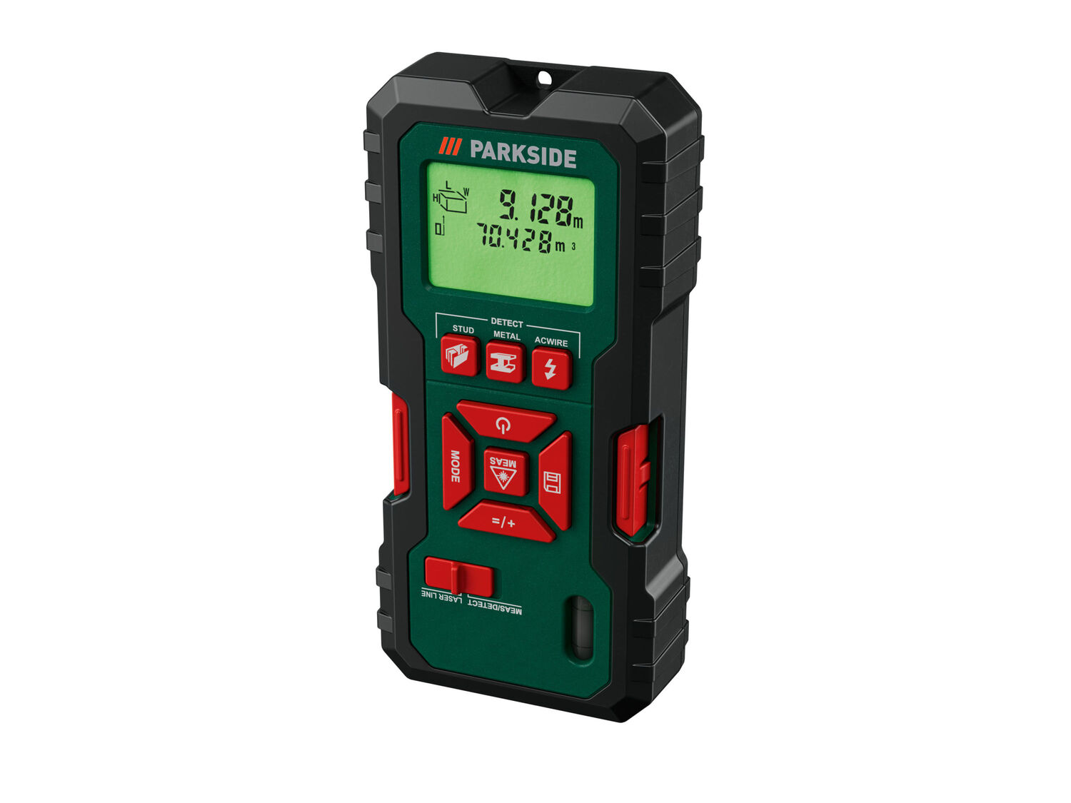 Rilevatore multifunzione con laser Parkside, prezzo 24.99 €
- Per legno, ...