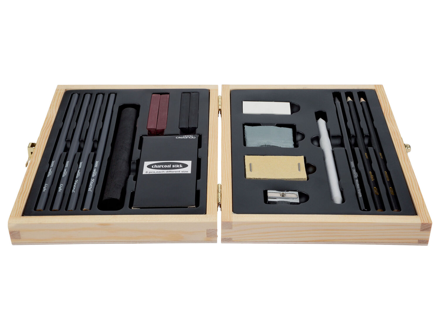 Set da disegno con carboncino Crelando, prezzo 6.99 €
26 pezzi
- Con scatola ...
