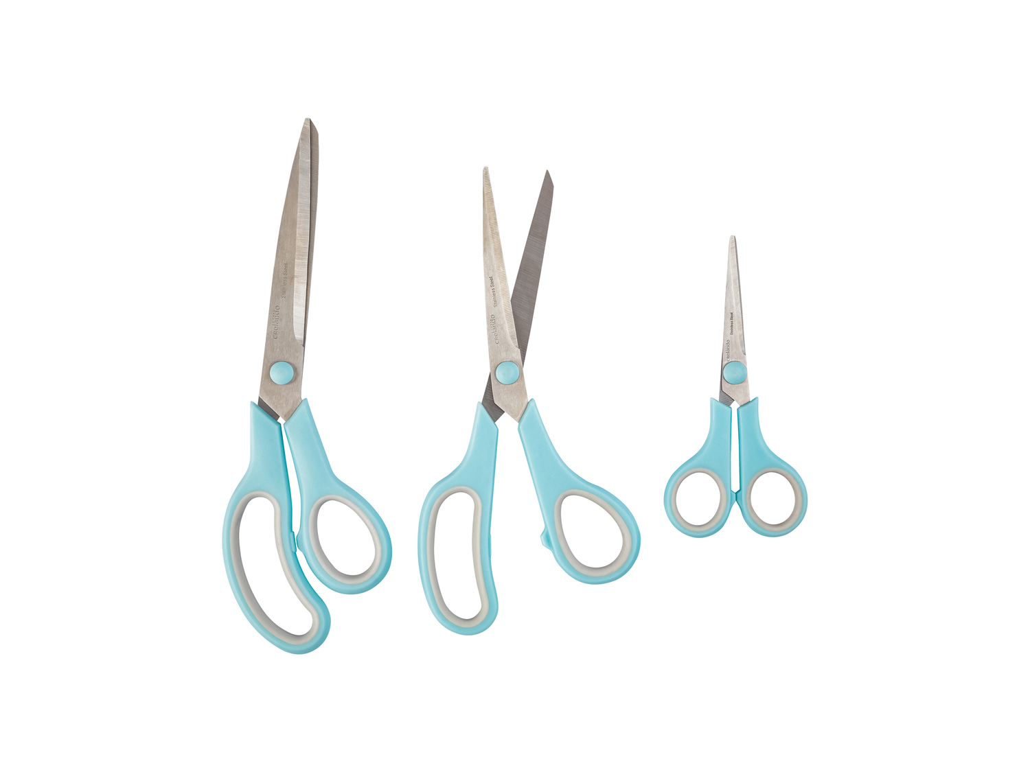 Set forbici Crelando, prezzo 2.49 €
3 pezzi
Caratteristiche