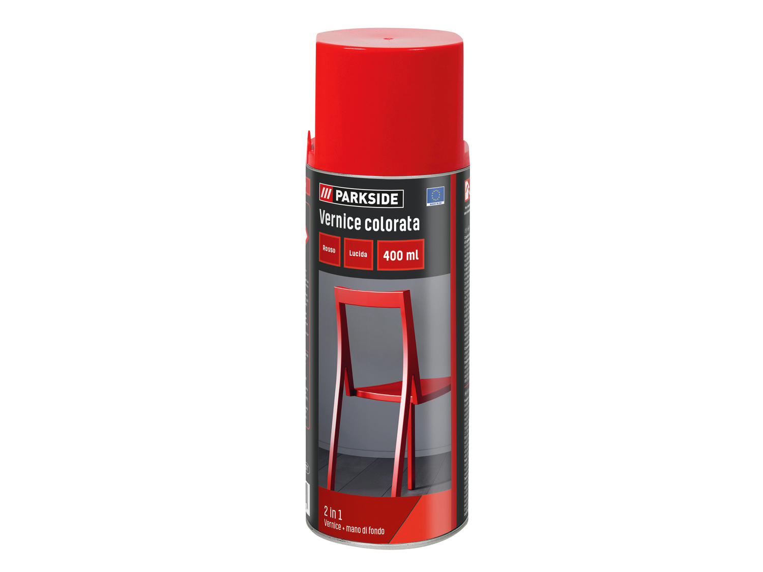 Vernice colorata spray Parkside, prezzo 3.99 €
400 ml
- Per ambienti ...