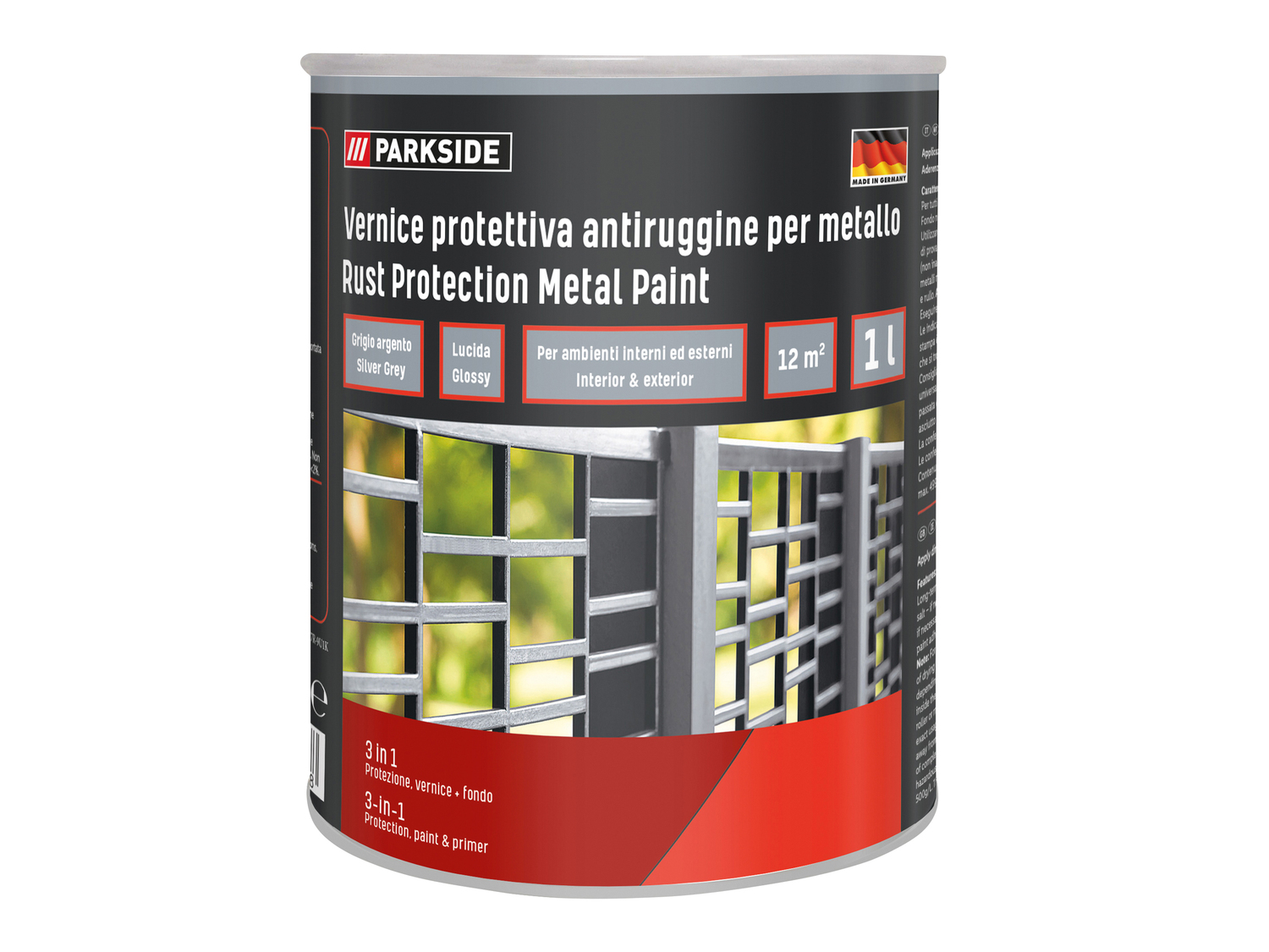 Vernice protettiva antiruggine per metallo Parkside, prezzo 8.99 €
1 ...