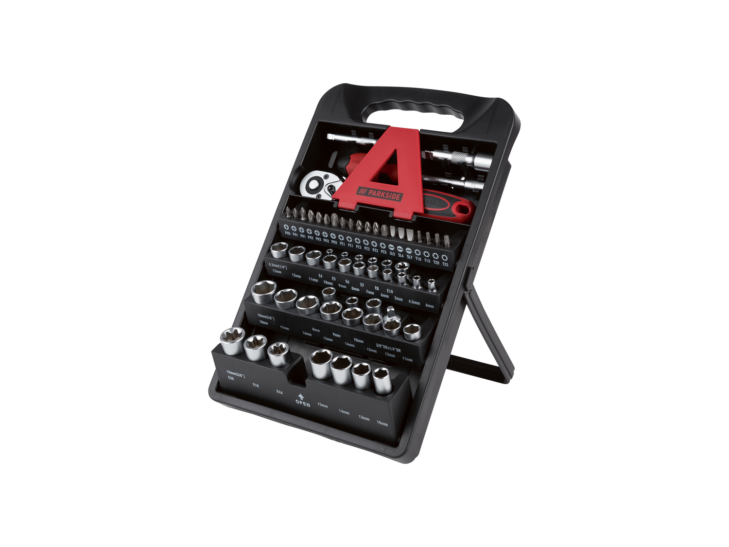 Set chiavi a bussola Parkside, prezzo 22.99 €
61 pezzi
- Box con funzione ...