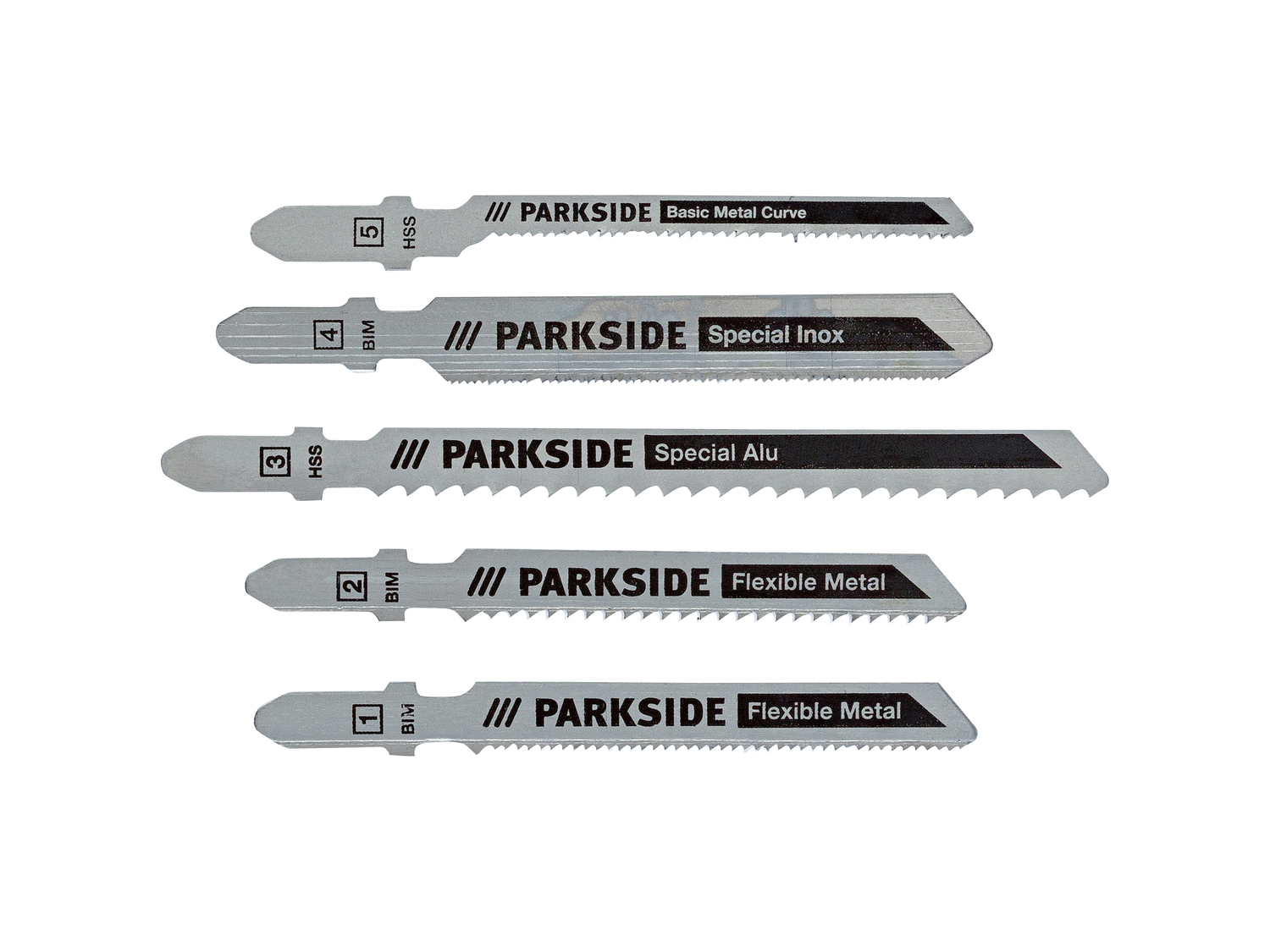 Set lame per seghetto a pendolo Parkside, prezzo 3.49 €
5 pezzi
- Legno ...
