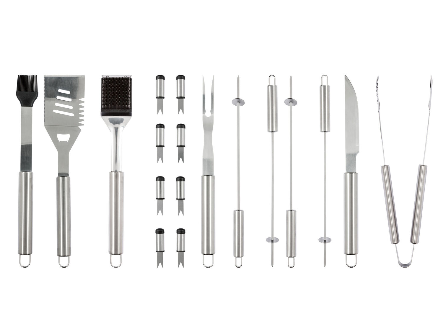 Set utensili per grill in valigetta Grill-meister, prezzo 19.99 €
18 ...