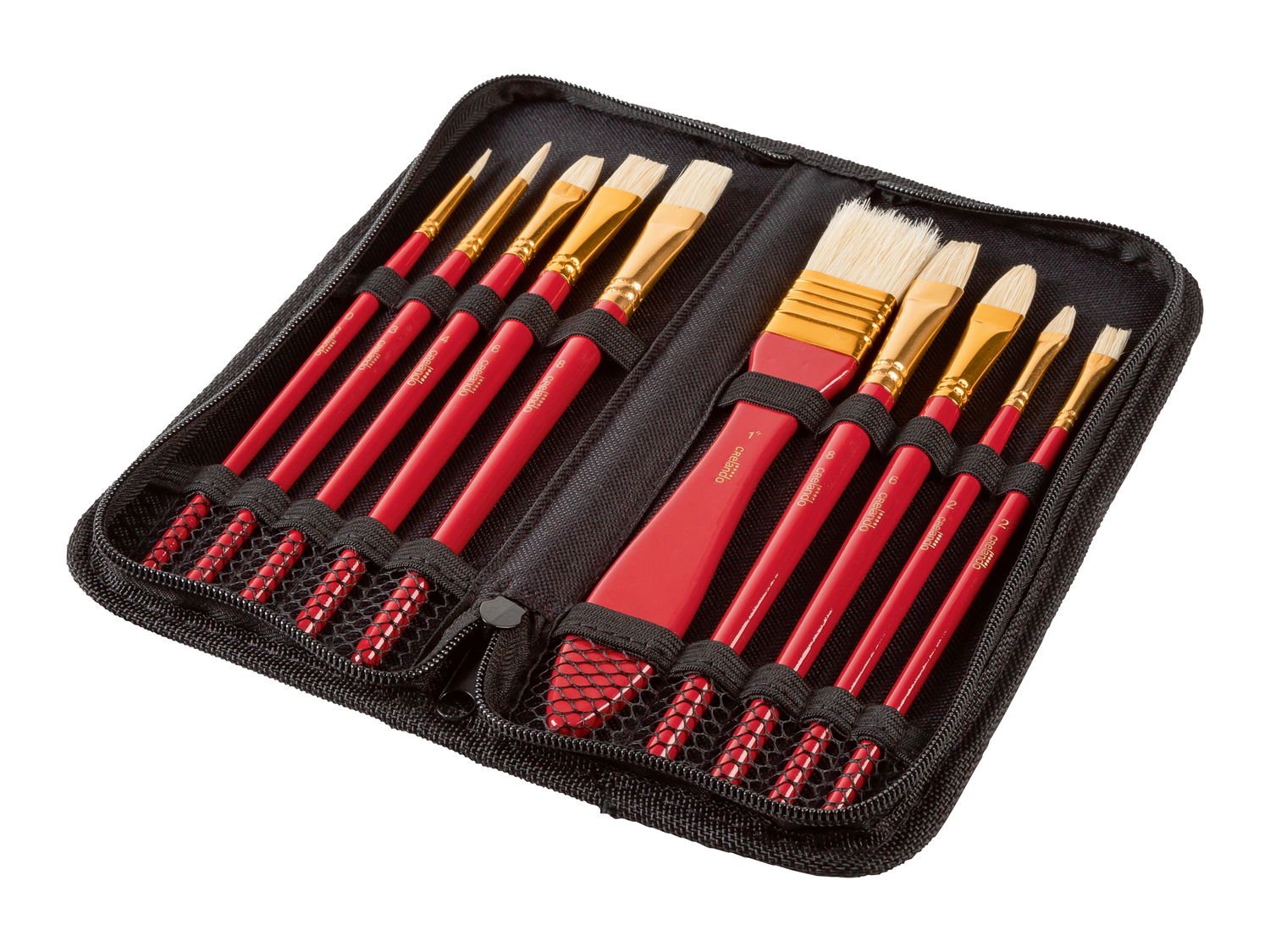 Set pennelli con custodia Crelando, prezzo 5.99 €
- Manico in legno
In ...