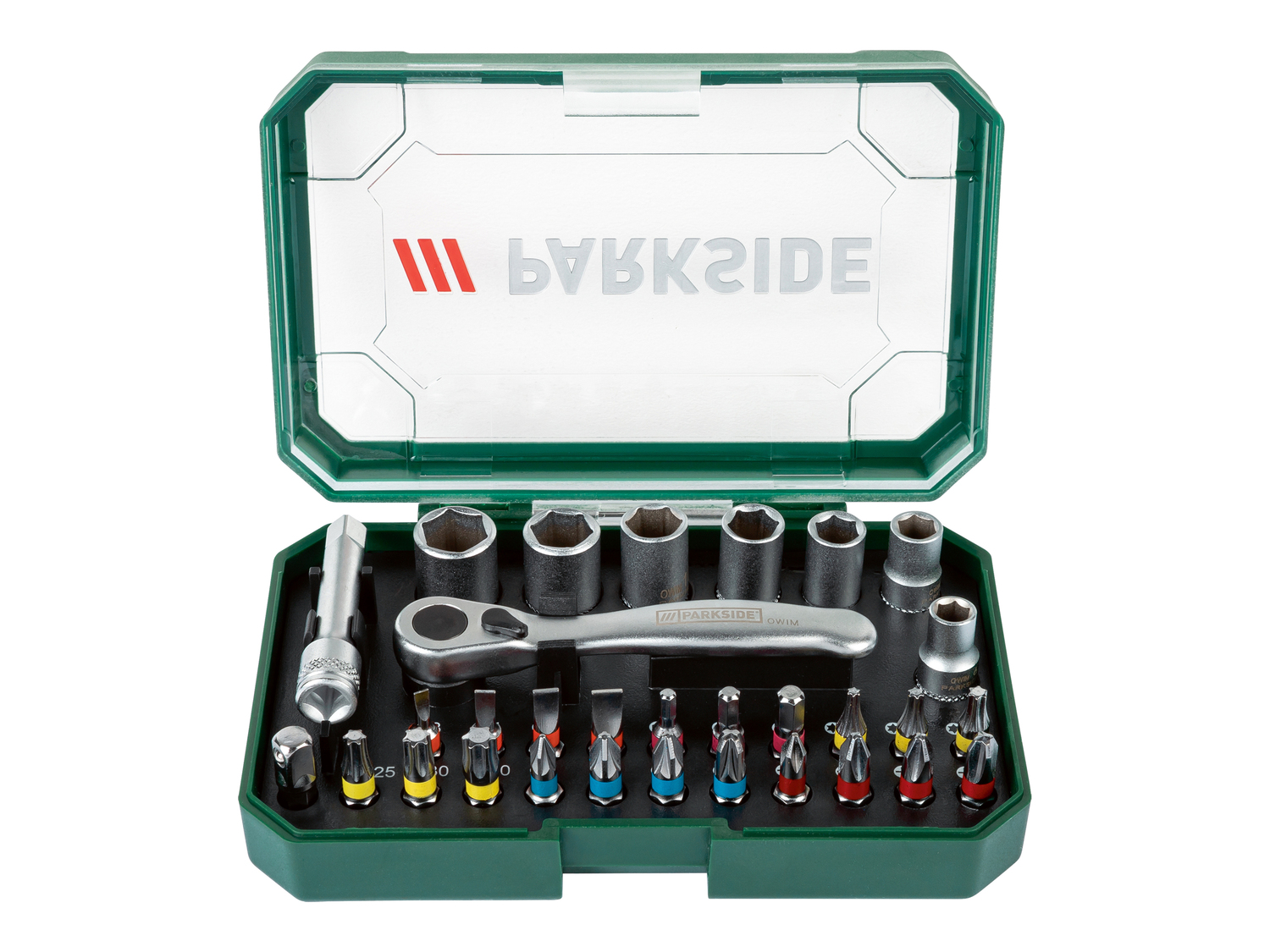 Set bit o set chiavi a bussola e bit per cricchetto Parkside, prezzo 9.99 € ...