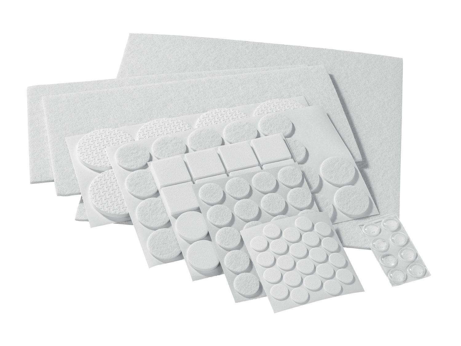 Set feltrini, cunei fermamobili/porte o piedini con feltro Parkside, prezzo 1.99 ...