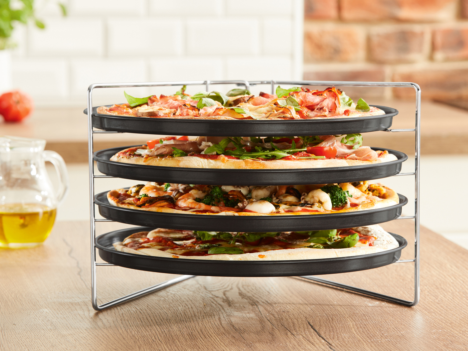 Set teglie per pizza con supporto Zenker, prezzo 11.99 €
5 pezzi
- Ø ...
