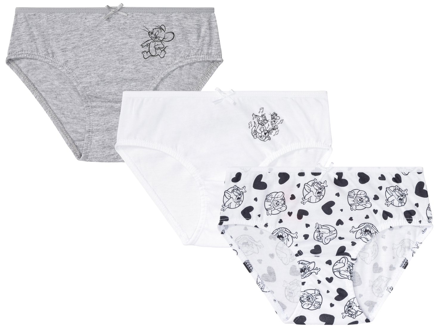Slip da bambina Tom-and-jerry, prezzo 4.99 €
3 pezzi - Misure: 1-6 anni ...