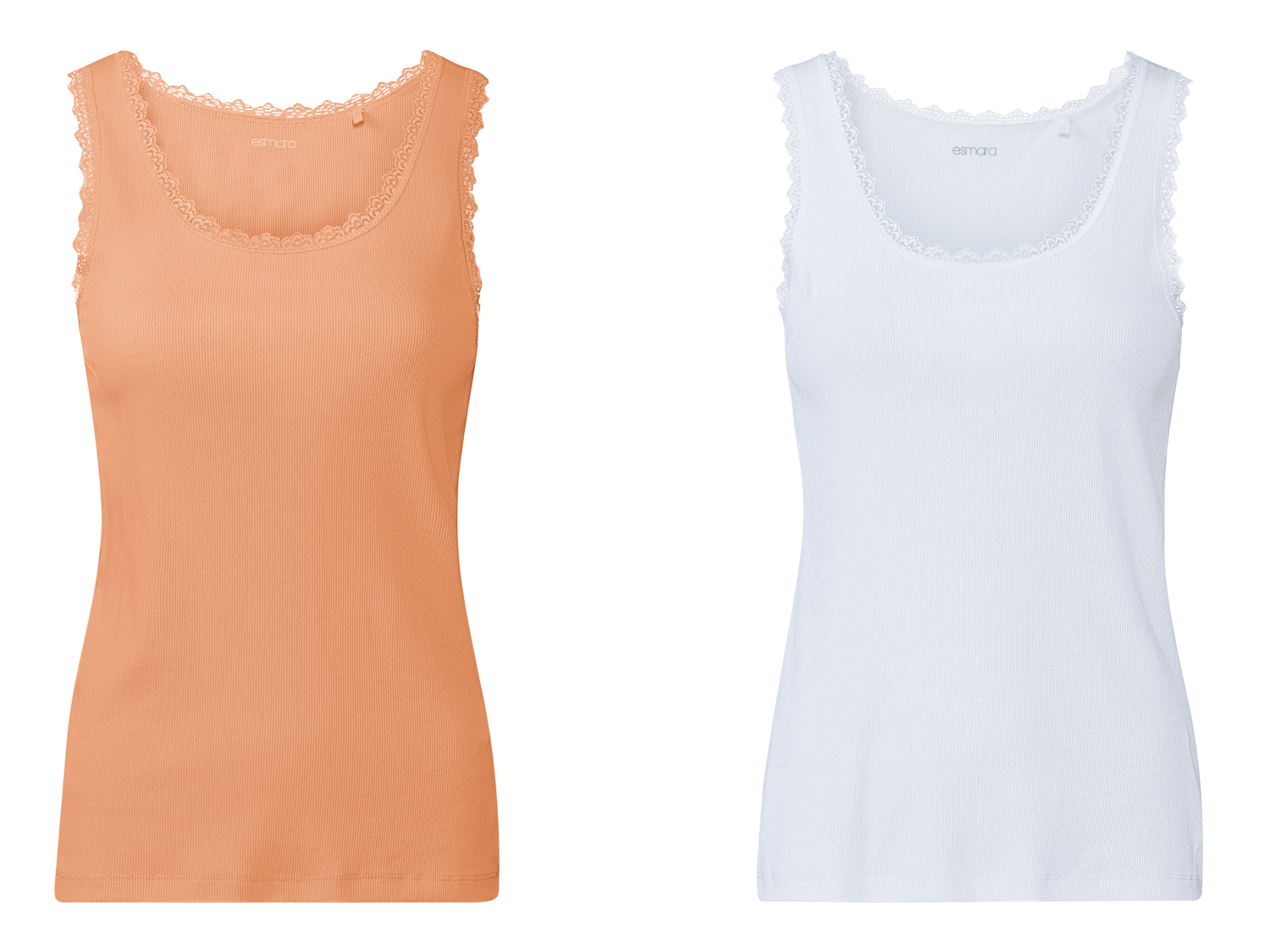 Canotta da donna con pizzo Esmara, prezzo 6.99 €
2 pezzi - Misure: S-L
Taglie ...