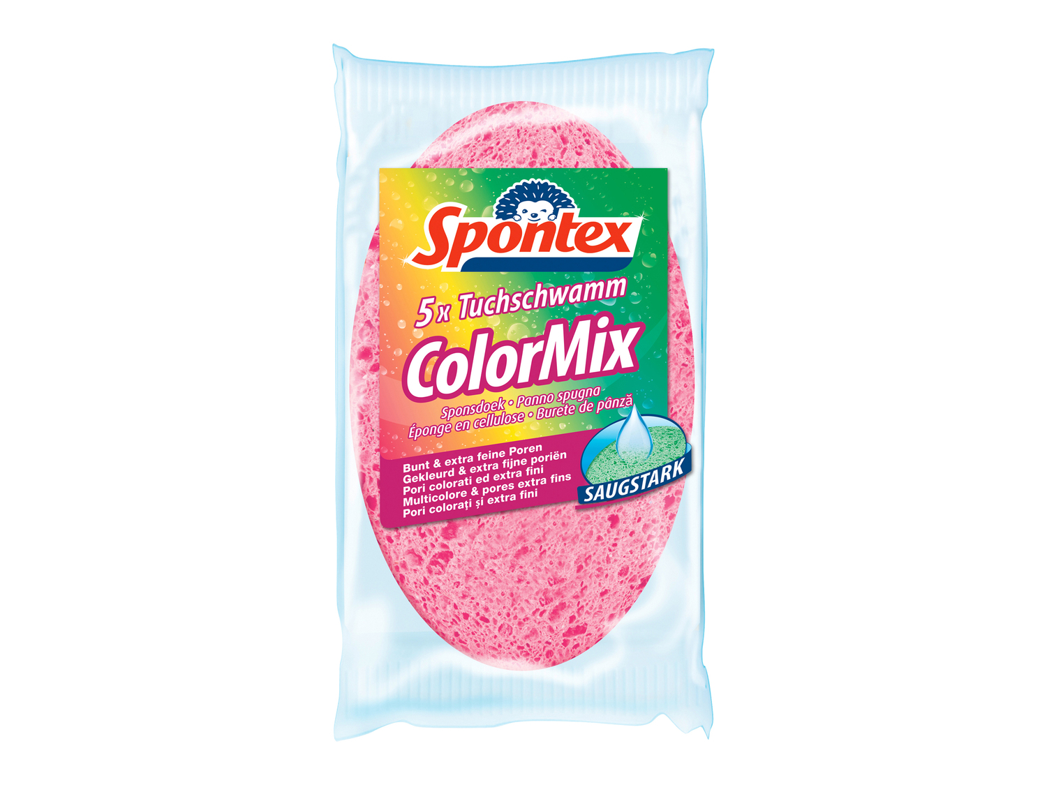 Panno spugna Spontex, prezzo 2.99 €
5 pezzi
- Realizzato in cellulosa ...