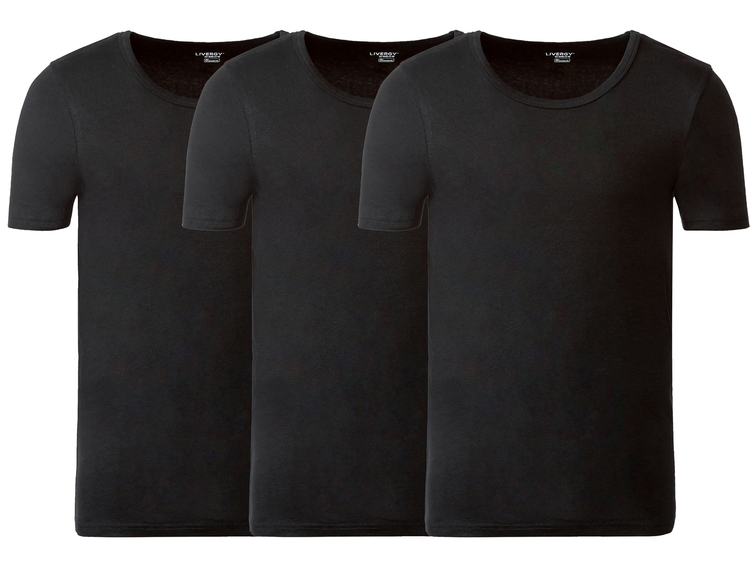 T-shirt intima da uomo Livergy, prezzo 11.99 €
3 pezzi - Misure: M-XL ...