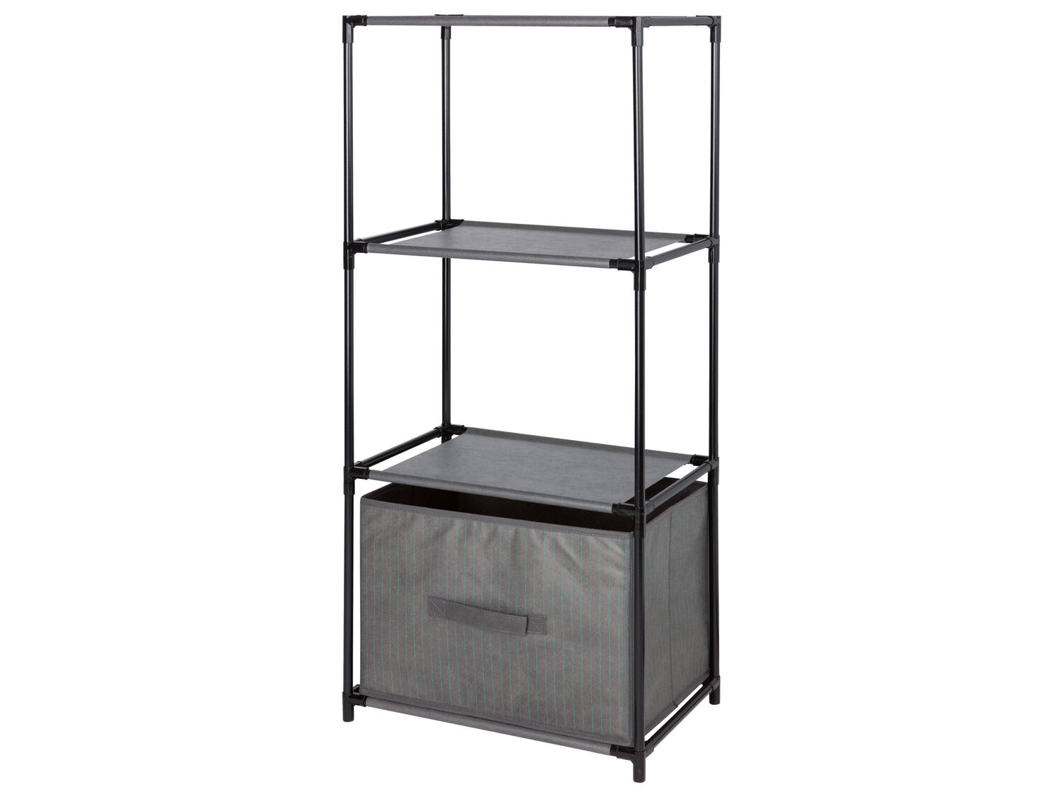 Scaffale a 3 ripiani con contenitore Livarno, prezzo 12.99 €
- 2 scomparti ...