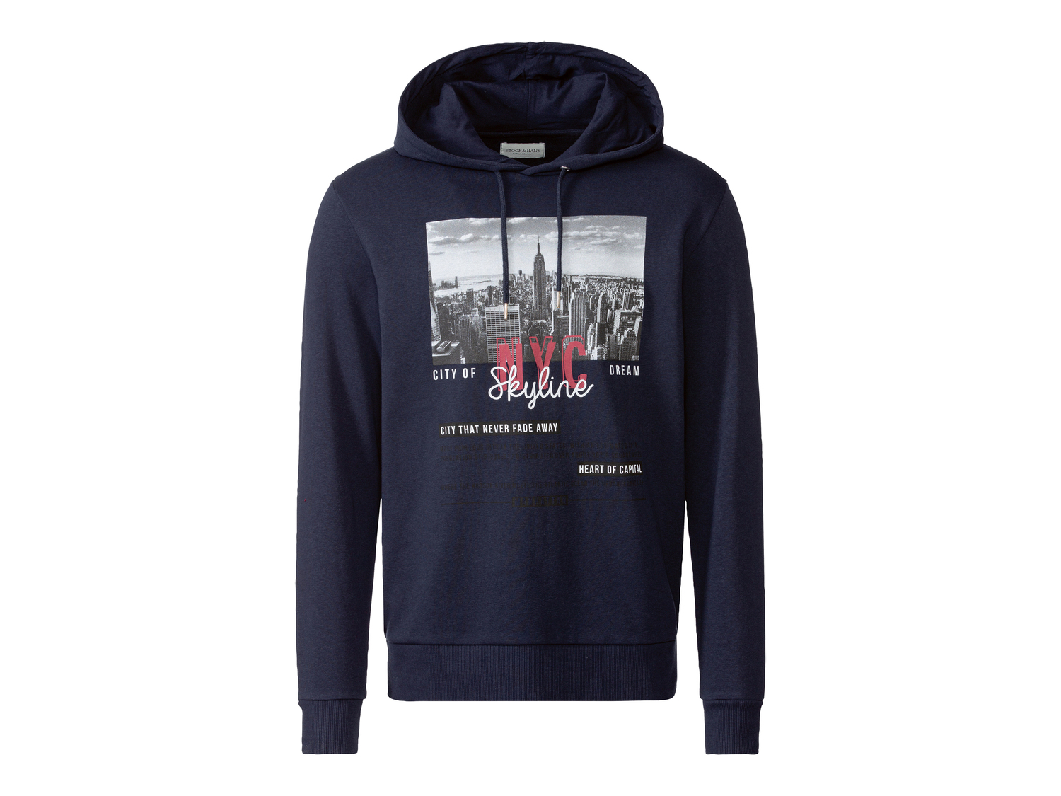 Felpa con cappuccio da uomo Stock-hank, prezzo 17.99 €
Misure: M-XXL
Taglie ...