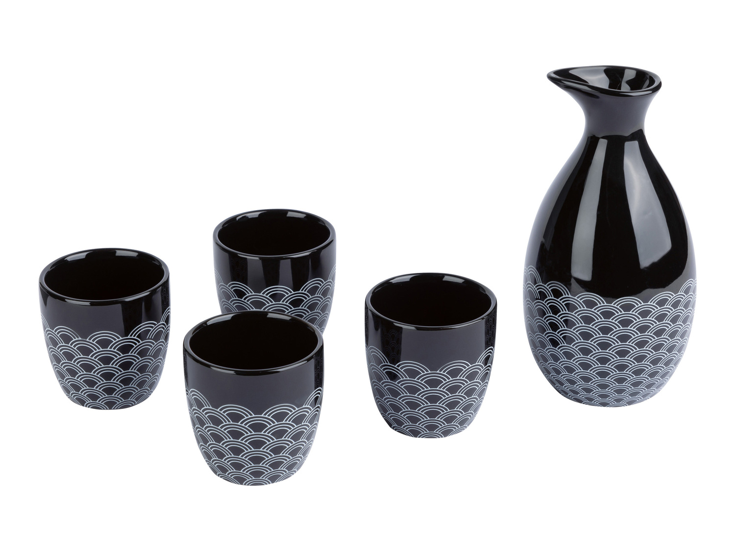 Set per Sakè Ernesto, prezzo 19.99 €
5 pezzi
- In maiolica
- Lavabile ...