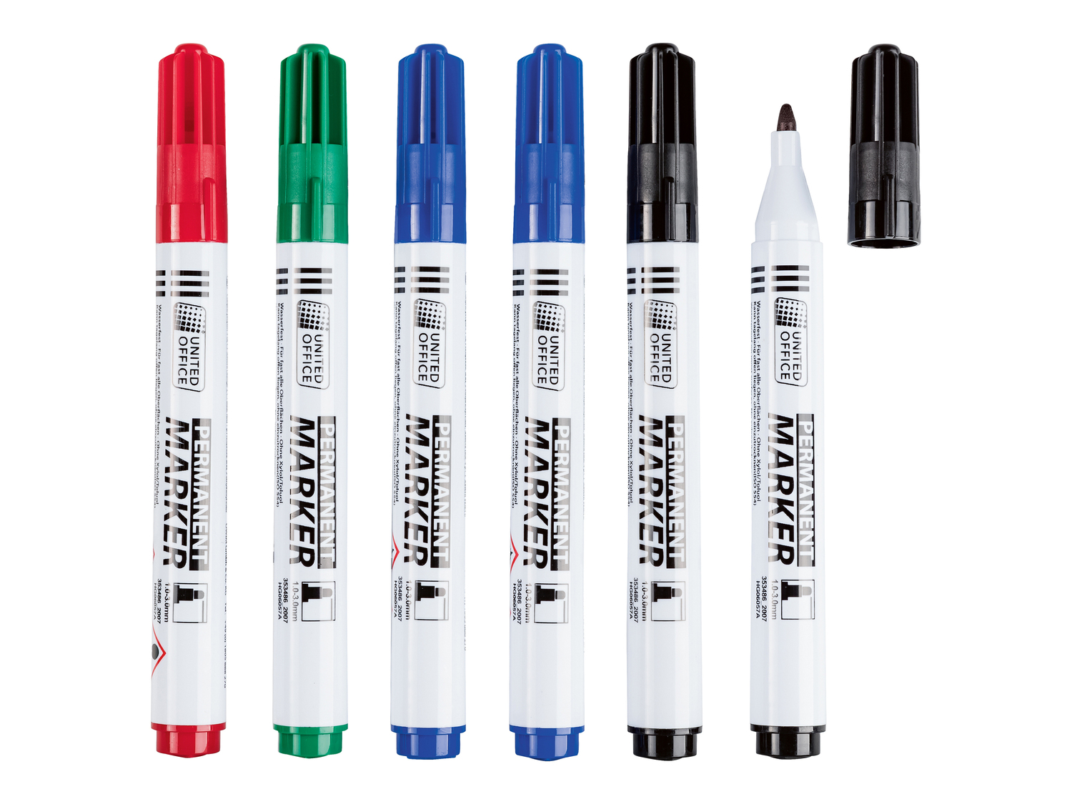 Marcatore indelebile United Office, prezzo 1.99 €
6 pezzi
- Asciugatura ...
