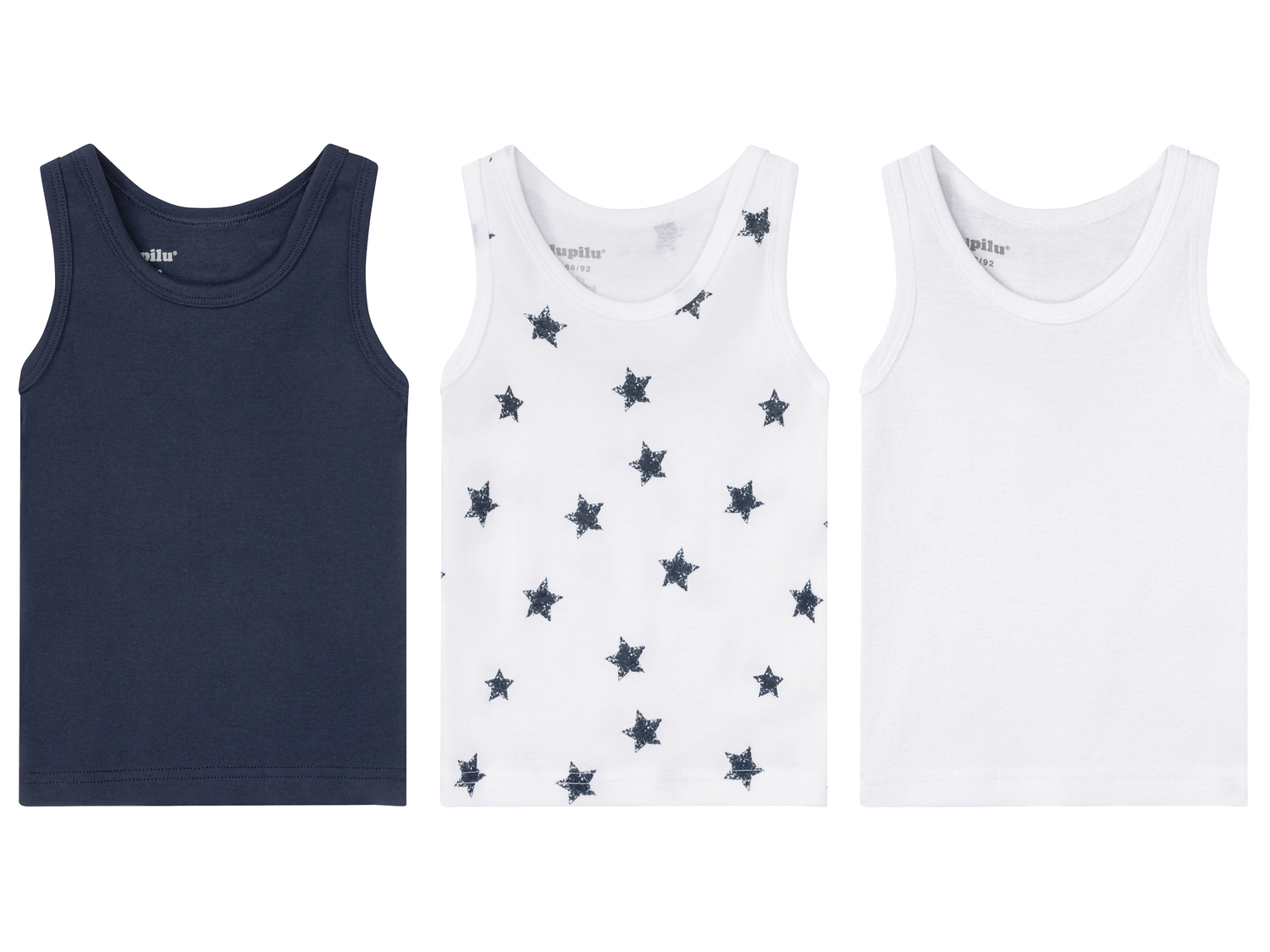Canotta da bambino Lupilu-new, prezzo 5.99 €
3 pezzi - Misure: 1-6 anni
Taglie ...