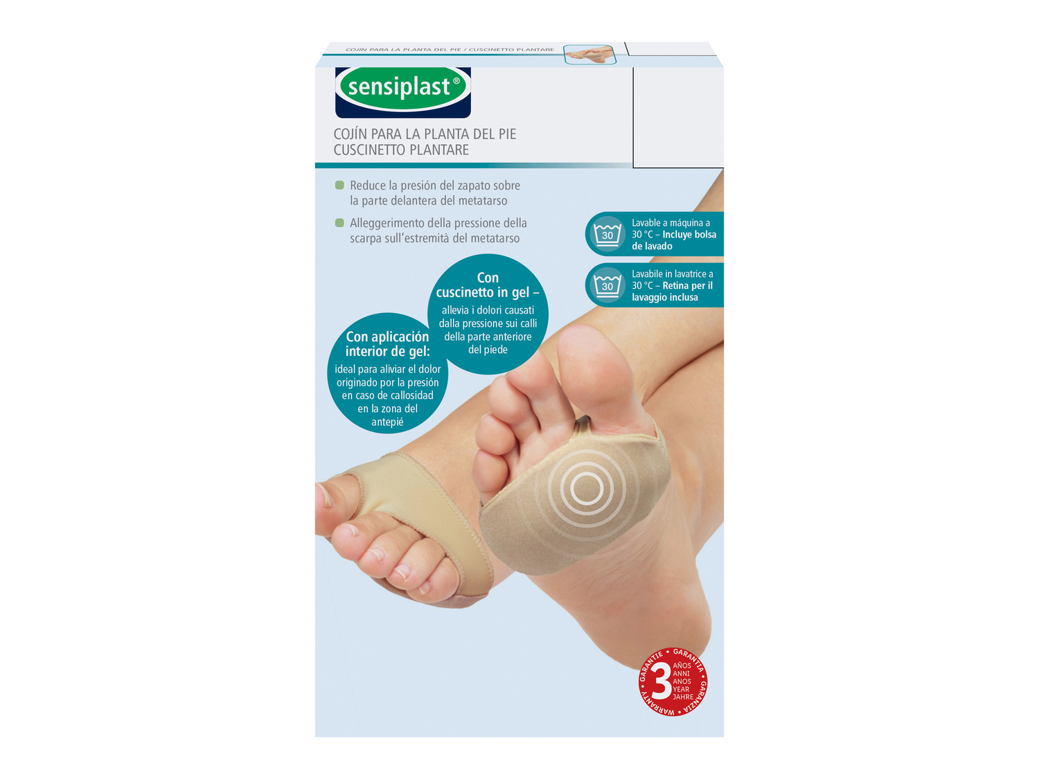 Bende elastiche con inserti in gel Sensiplast, prezzo 2.99 &#8364; 
A scelta ...