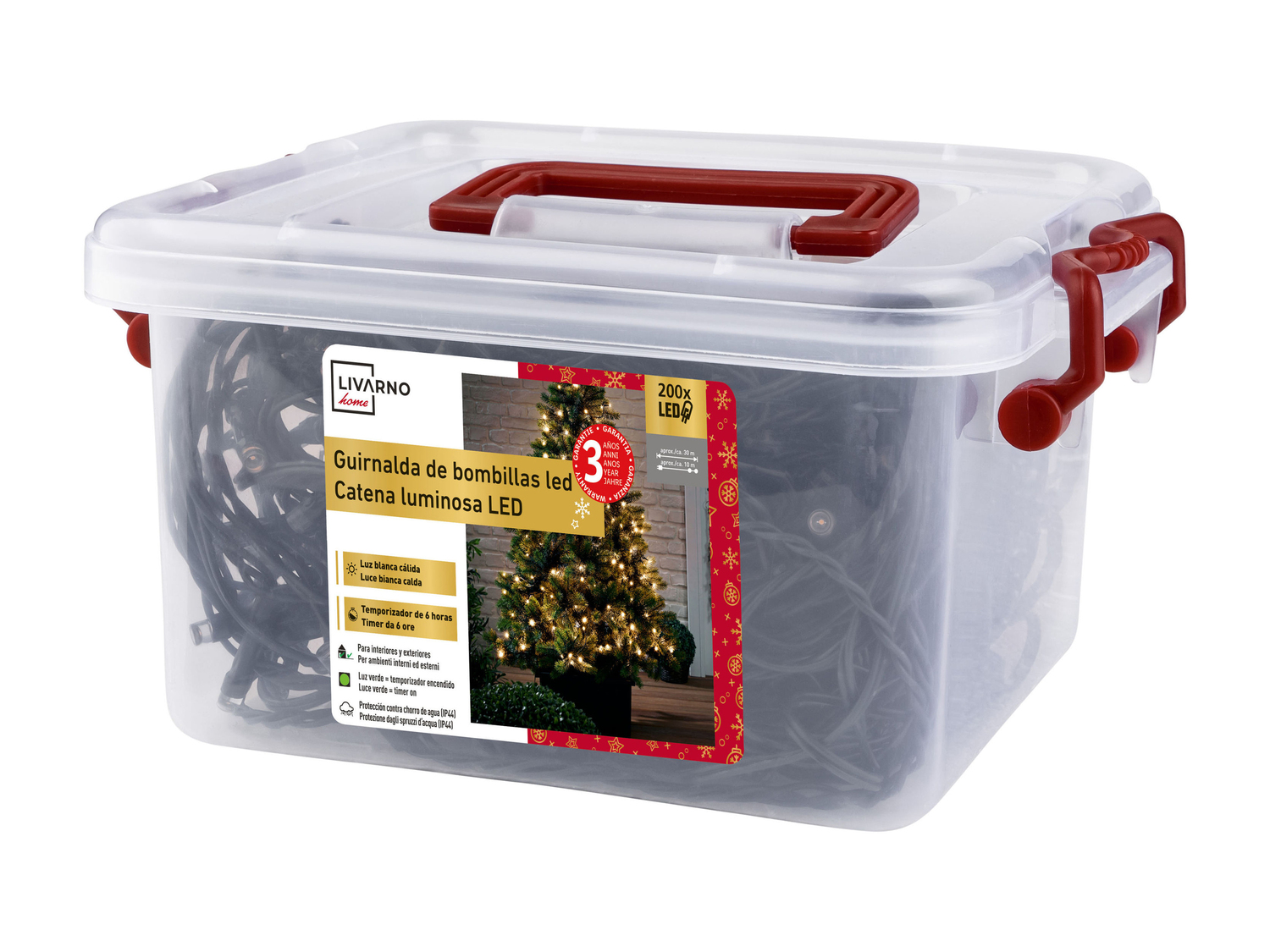 Catena luminosa 180 o 200 LED Livarno, prezzo 14.99 €
- Per ambienti ...