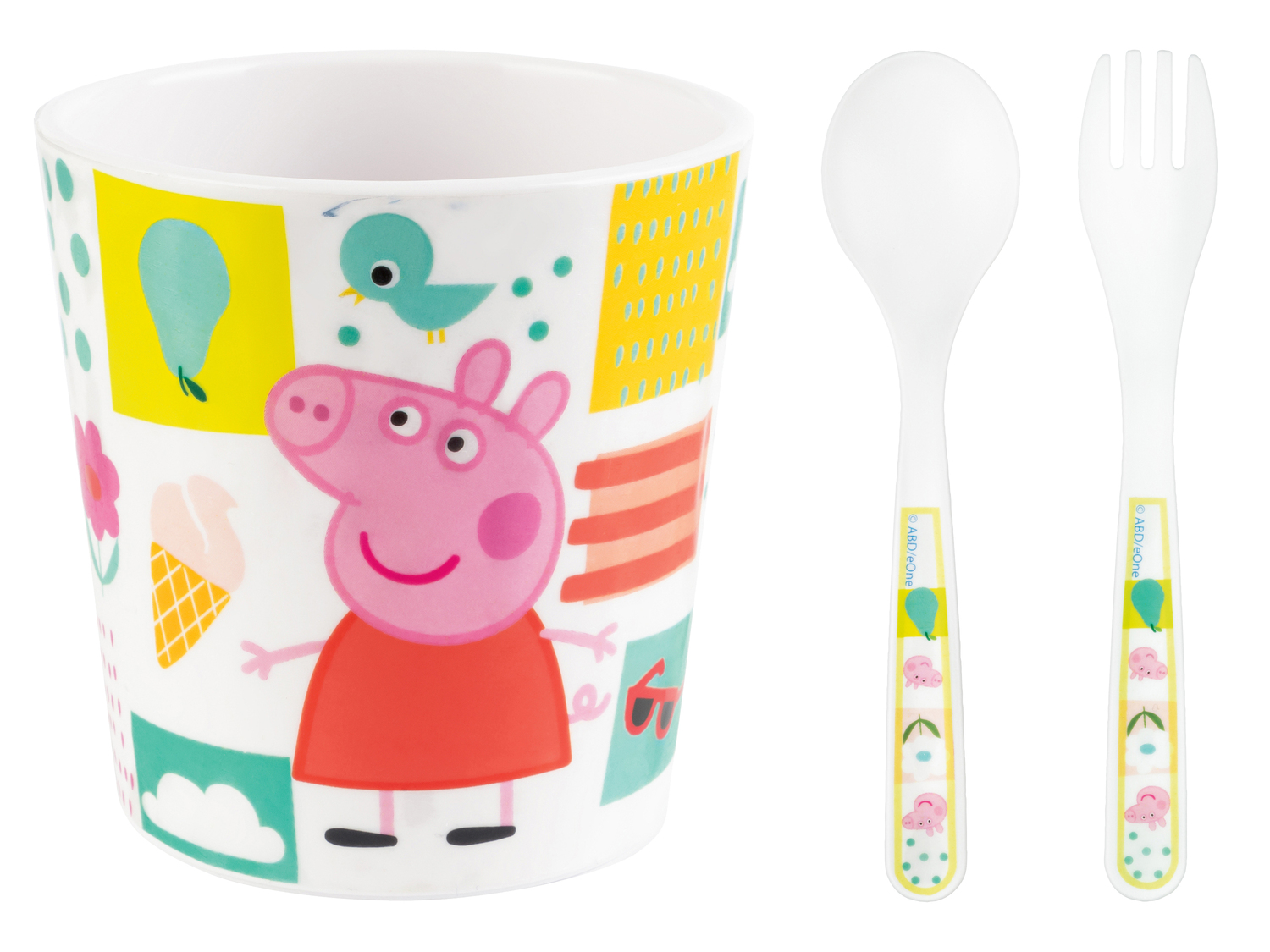 Set di posate e bicchiere Paw Patrol, Peppa Pig Koziol, prezzo 8.99 € ...