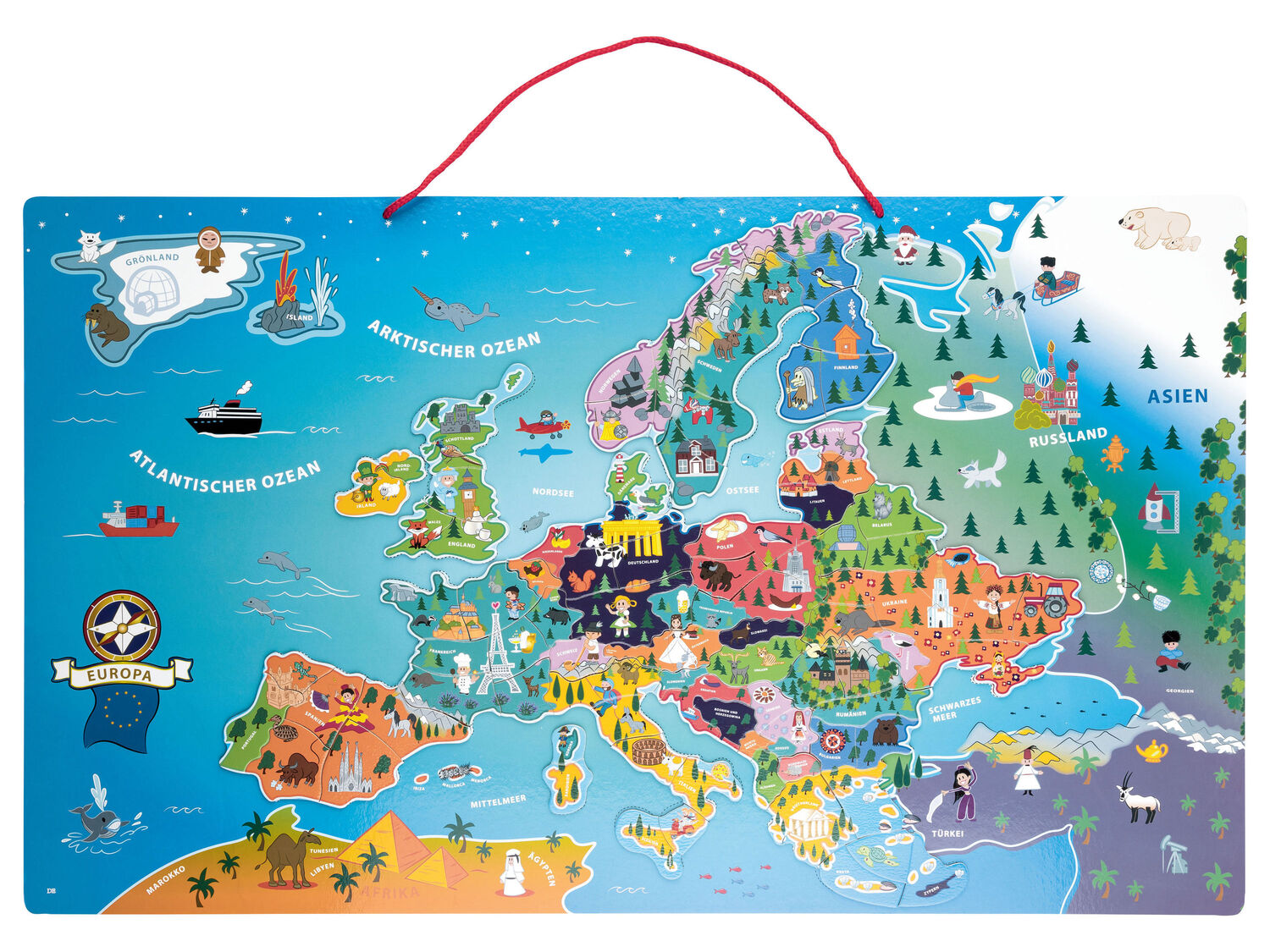 Carta magnetica dellEuropa o del mondo Playtive, prezzo 17.99 €
- In ...
