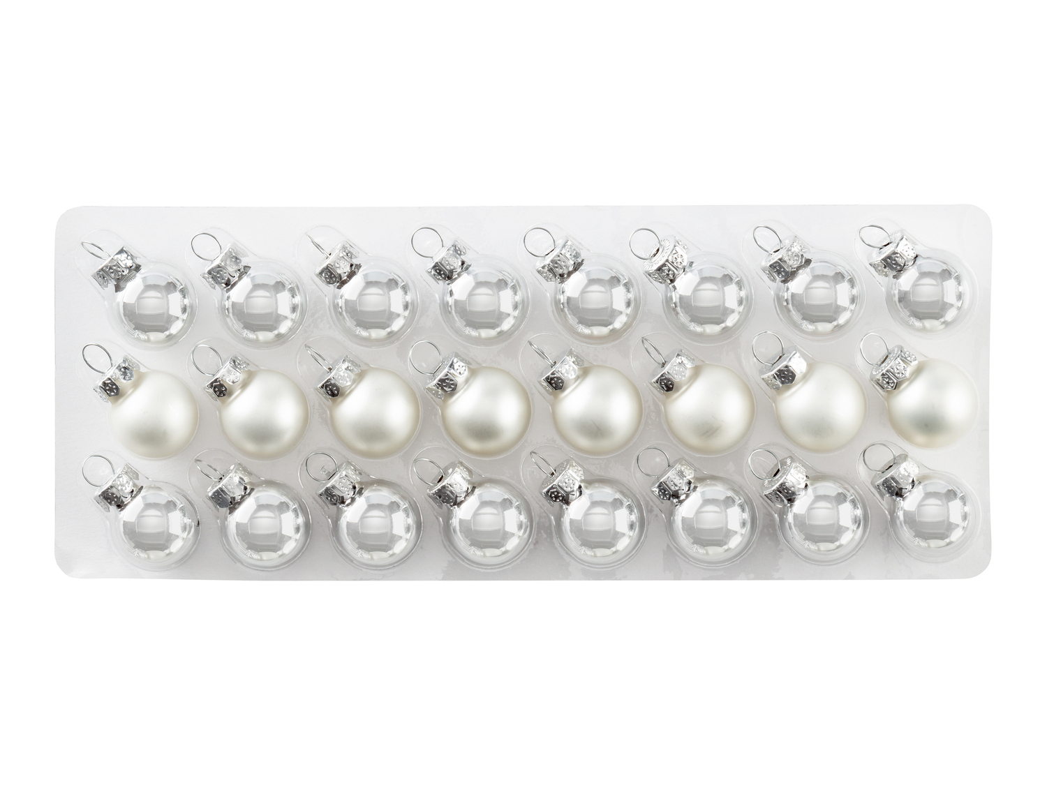 Palline natalizie in vetro Livarno, prezzo 2.49 €
10 o 24 pezzi
- Ø ...