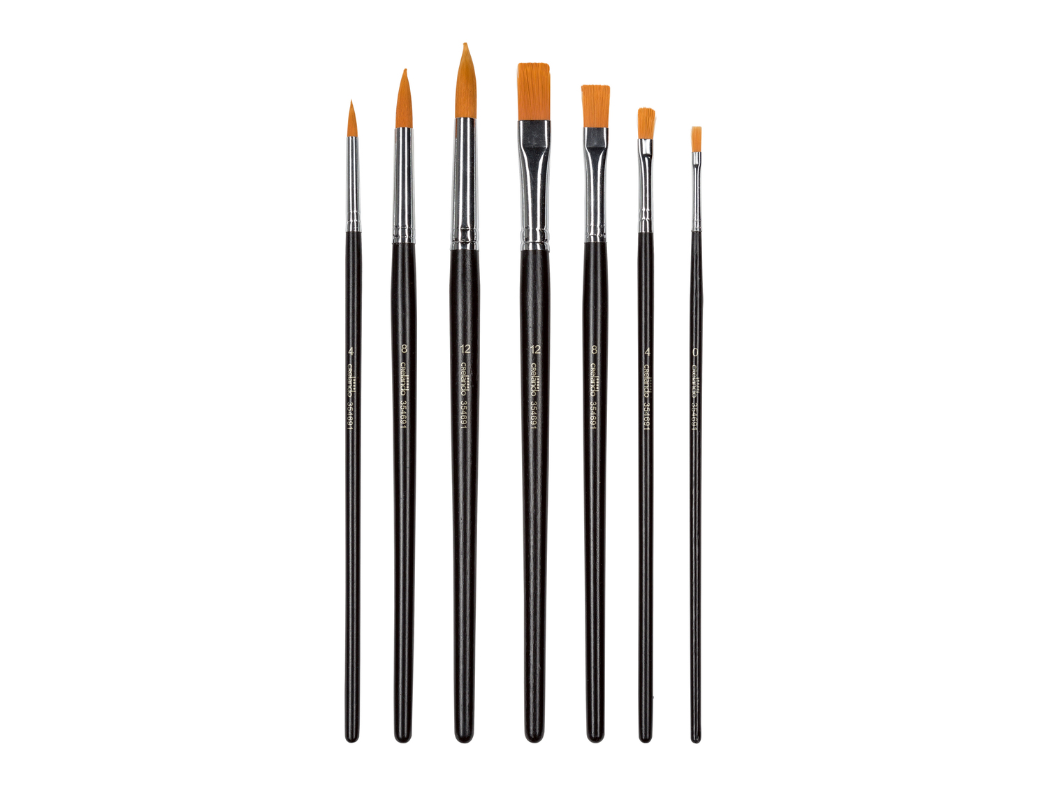 Set pennelli Crelando, prezzo 3.99 €
7 o 12 pezzi
- Punta tonda e piatta
Caratteristiche
- ...
