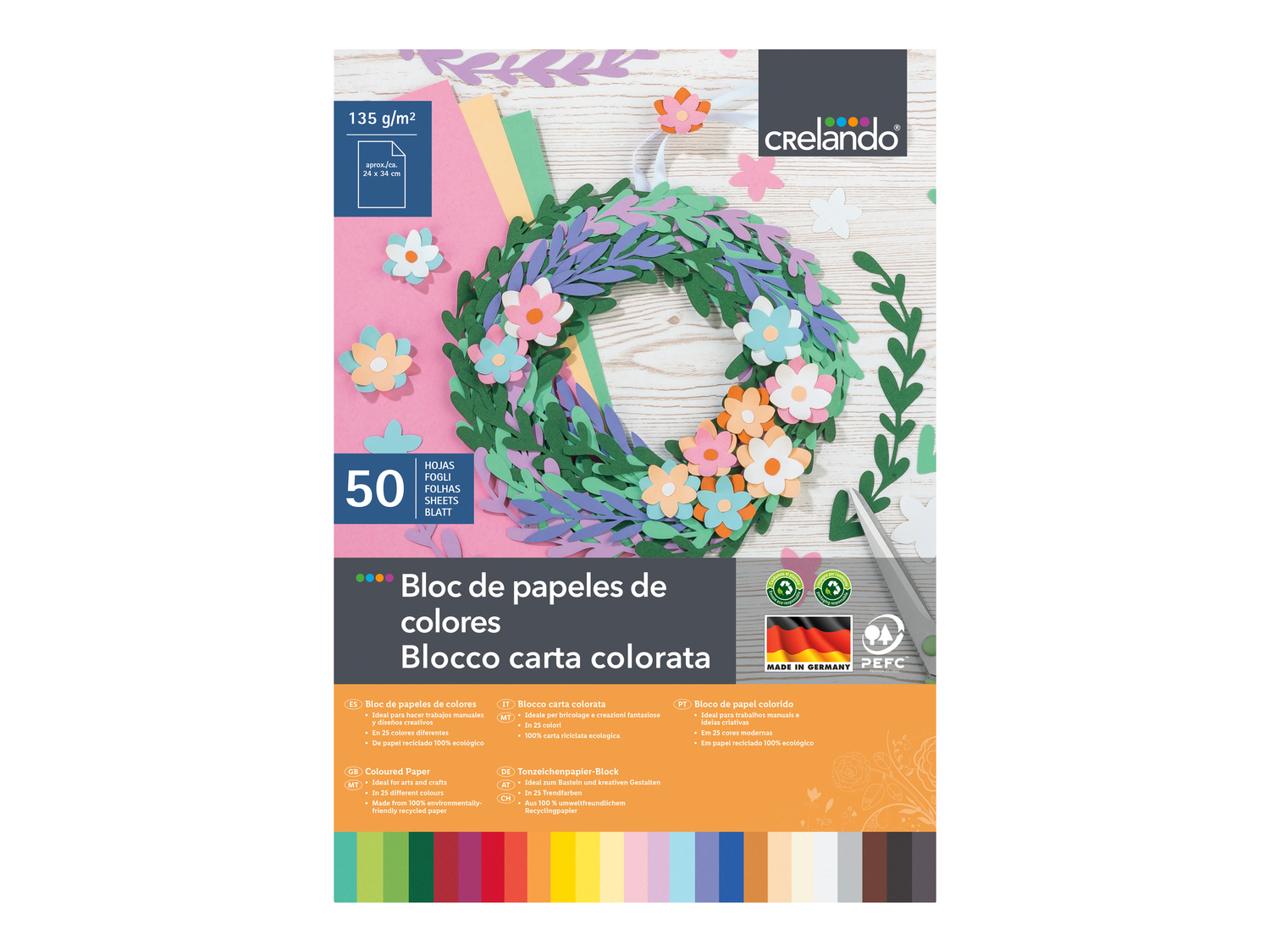 Blocco carta/cartoncini colorati Crelando, prezzo 2.99 €
50 o 25 pezzi ...