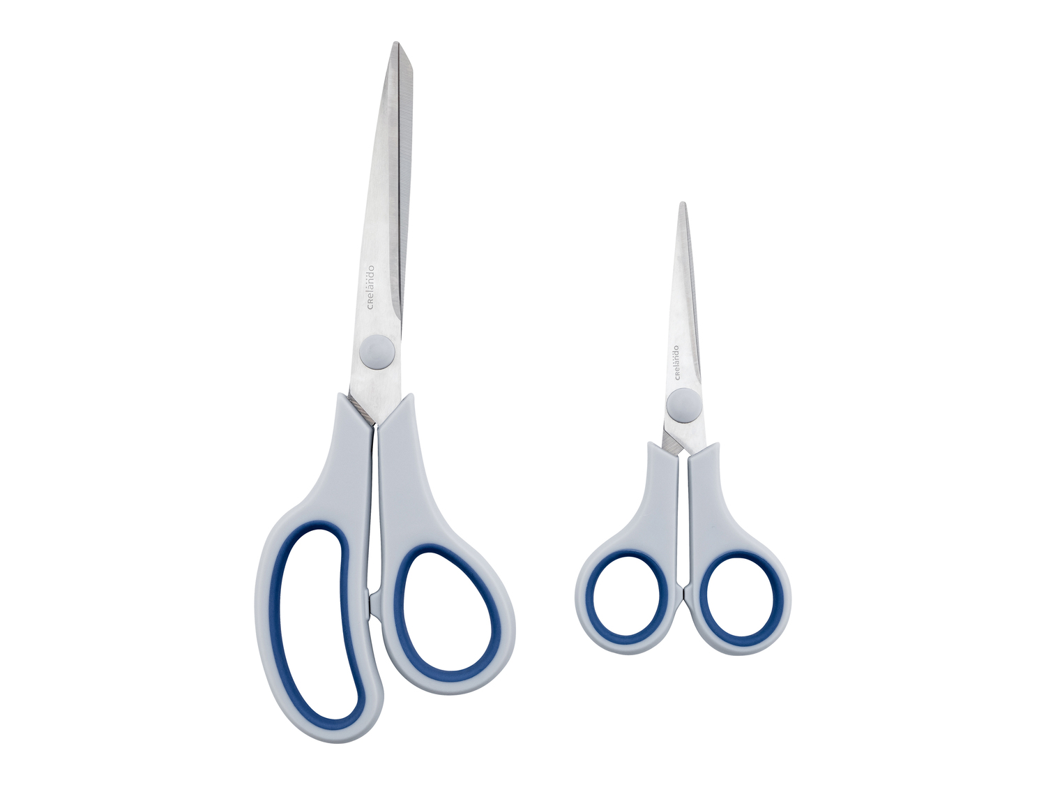 Set forbici Crelando, prezzo 2.99 €
2 pezzi
- Lame in acciaio inossidabile
- ...