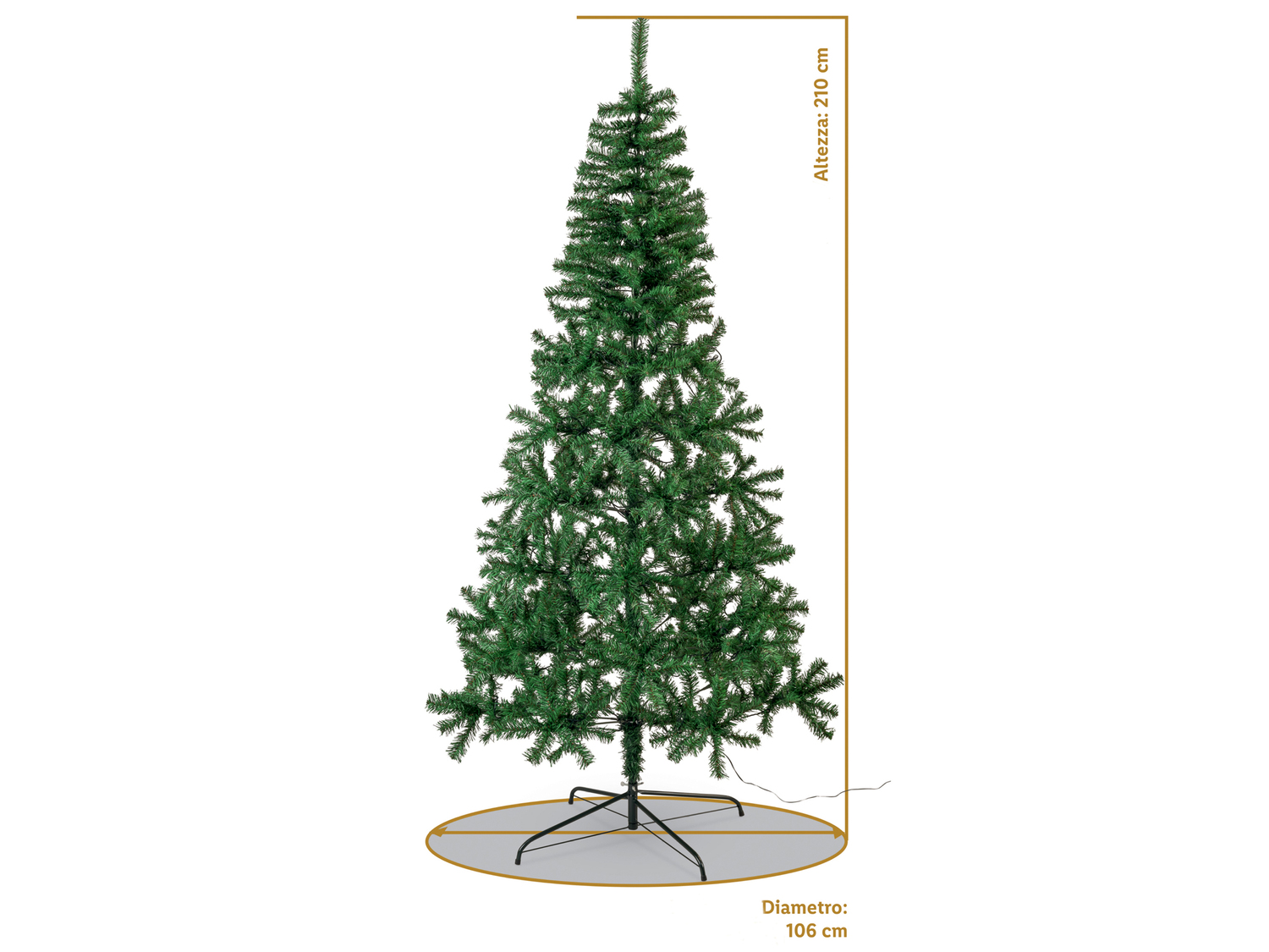 Albero di Natale con LED Livarno, prezzo 39.99 €
210 cm
- Con 180 LED ...