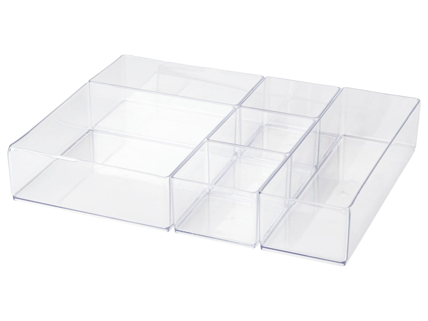 Set organizer Livarno, prezzo 6.99 €
6 pezzi
- 6 contenitori in 4 diverse ...