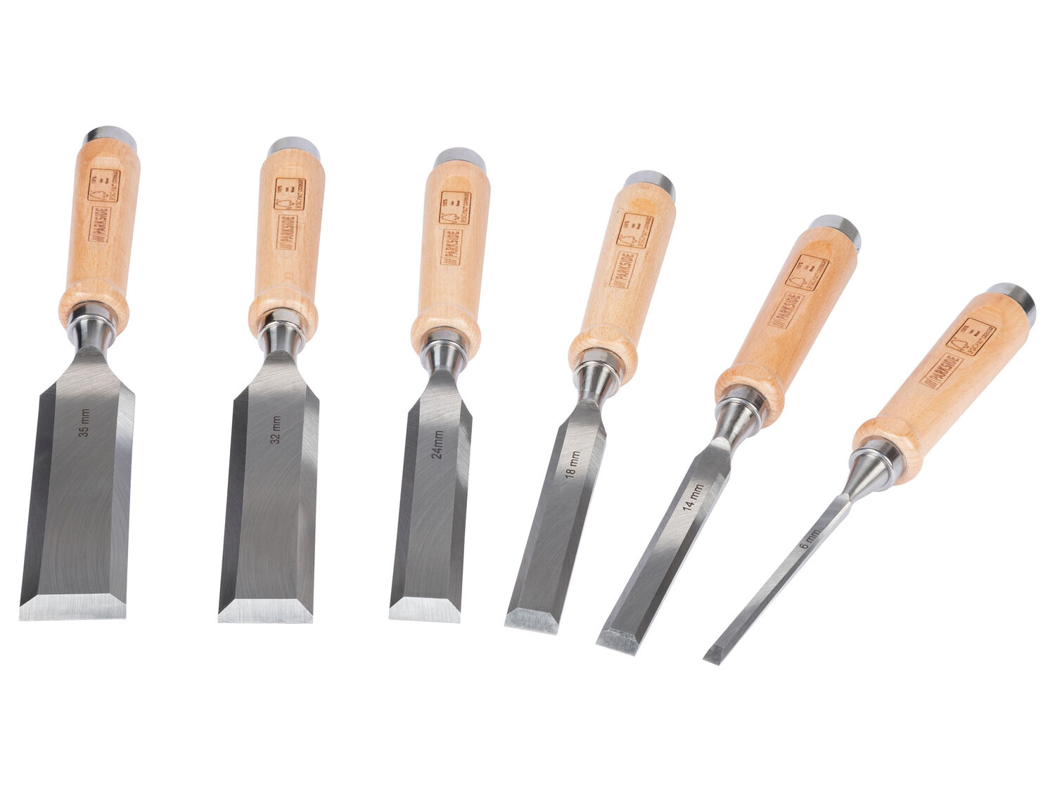 Set scalpelli Parkside, prezzo 24.99 &#8364; 
6 pezzi 
- Per una lavorazione ...