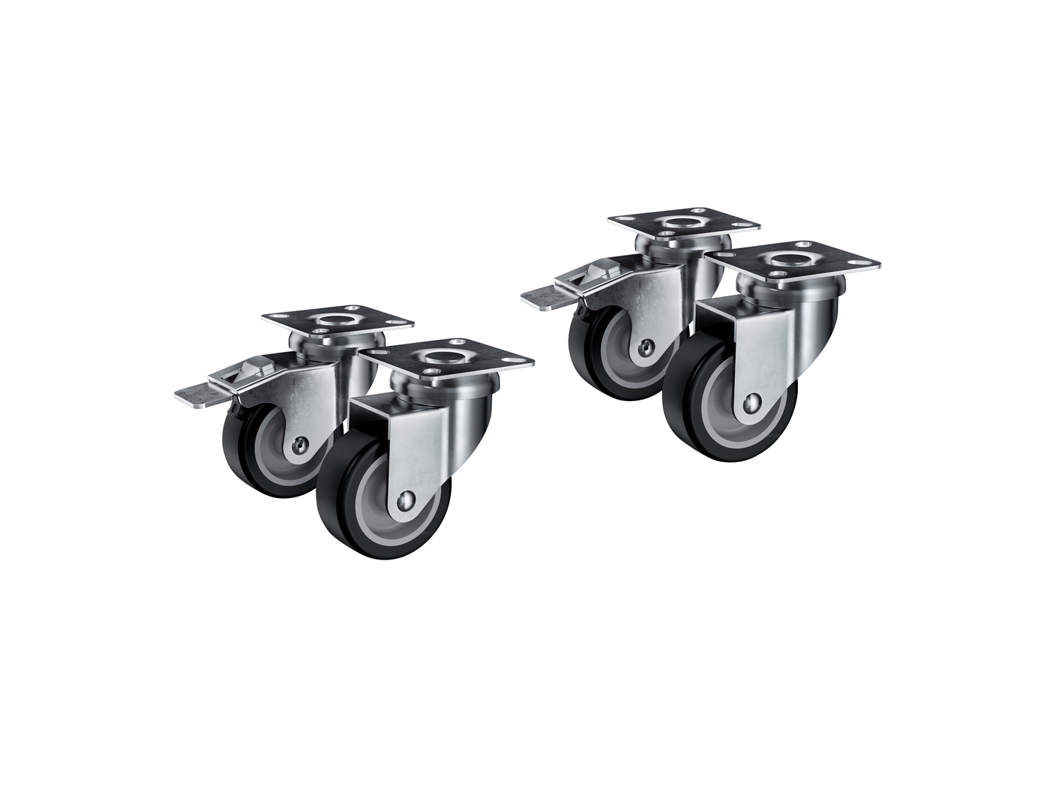 Set rotelle per mobili Parkside, prezzo 6.99 €
4 pezzi
- Orientabili ...