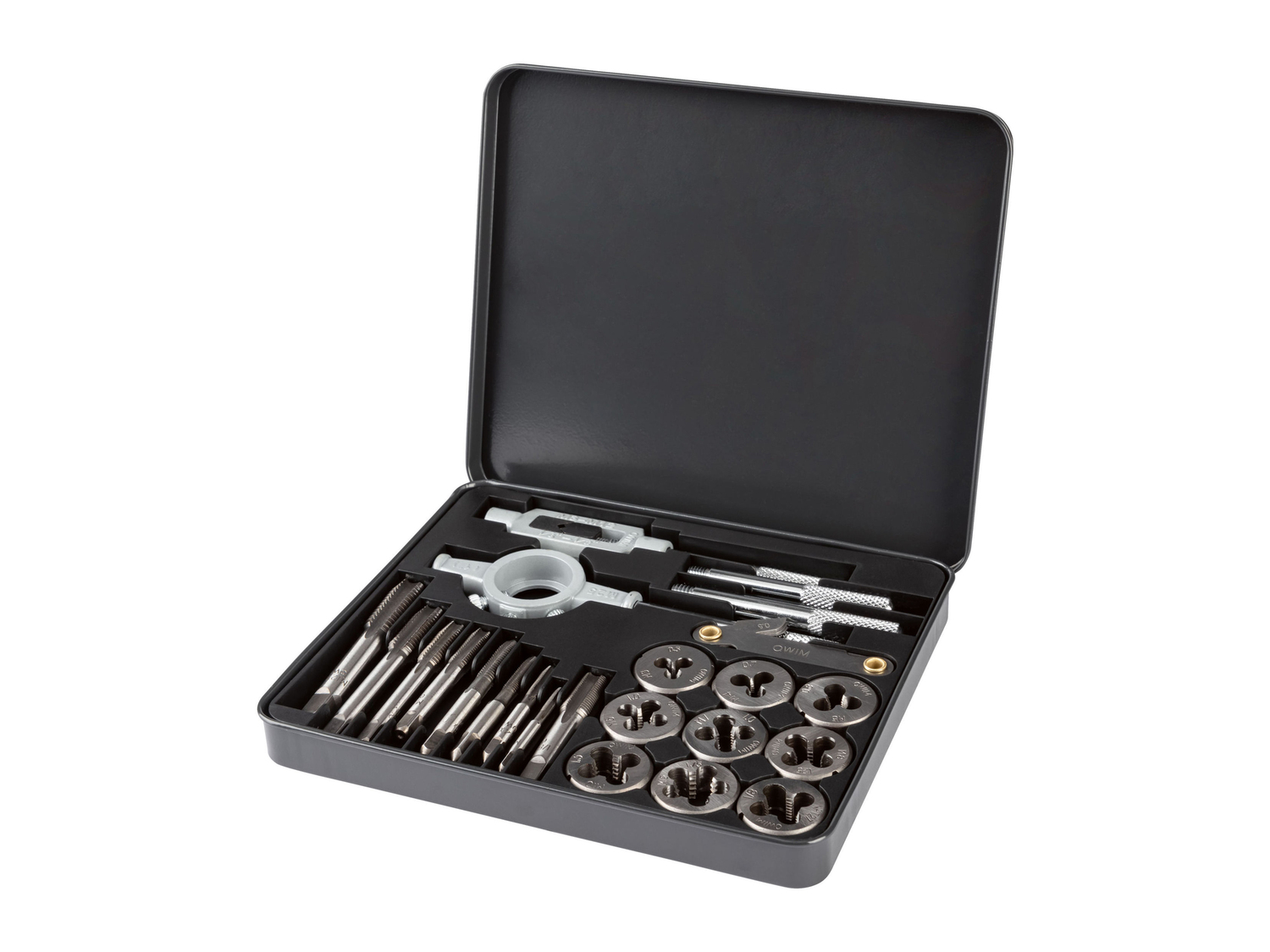 Set maschi e filiere Parkside, prezzo 17.99 €
21 pezzi
- Per filettatura ...