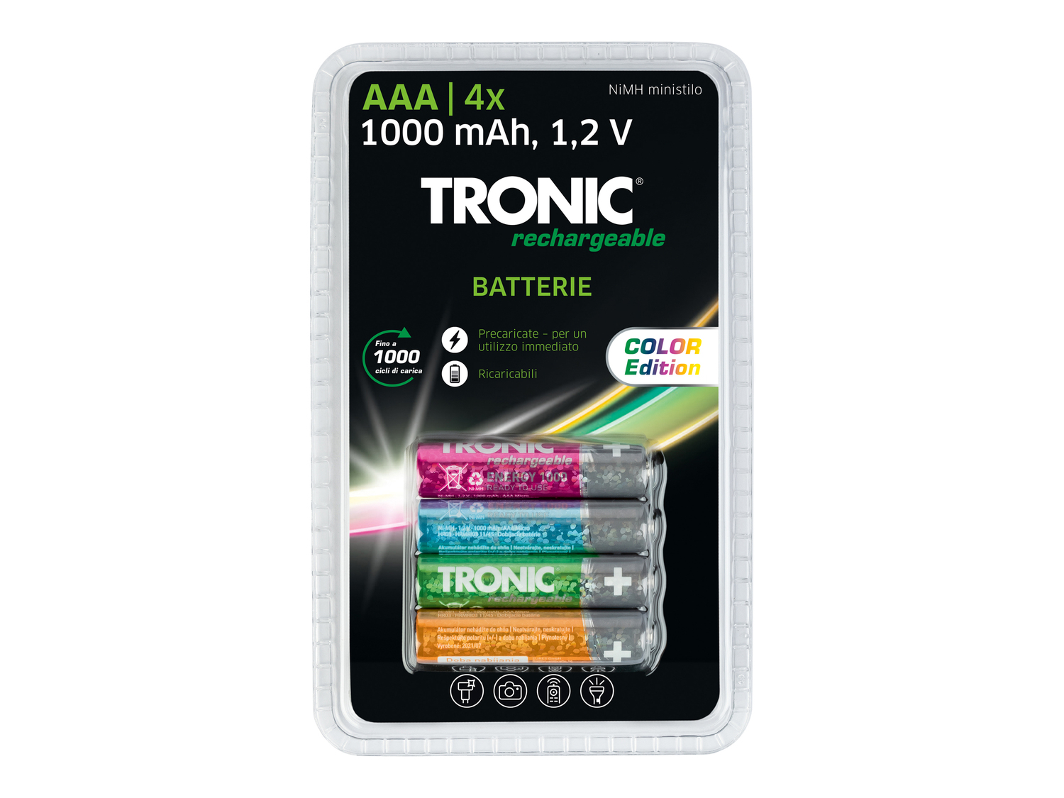 Batterie ricaricabili Tronic, prezzo 4.99 &#8364; 
4 pezzi 
- Gi&agrave; ...