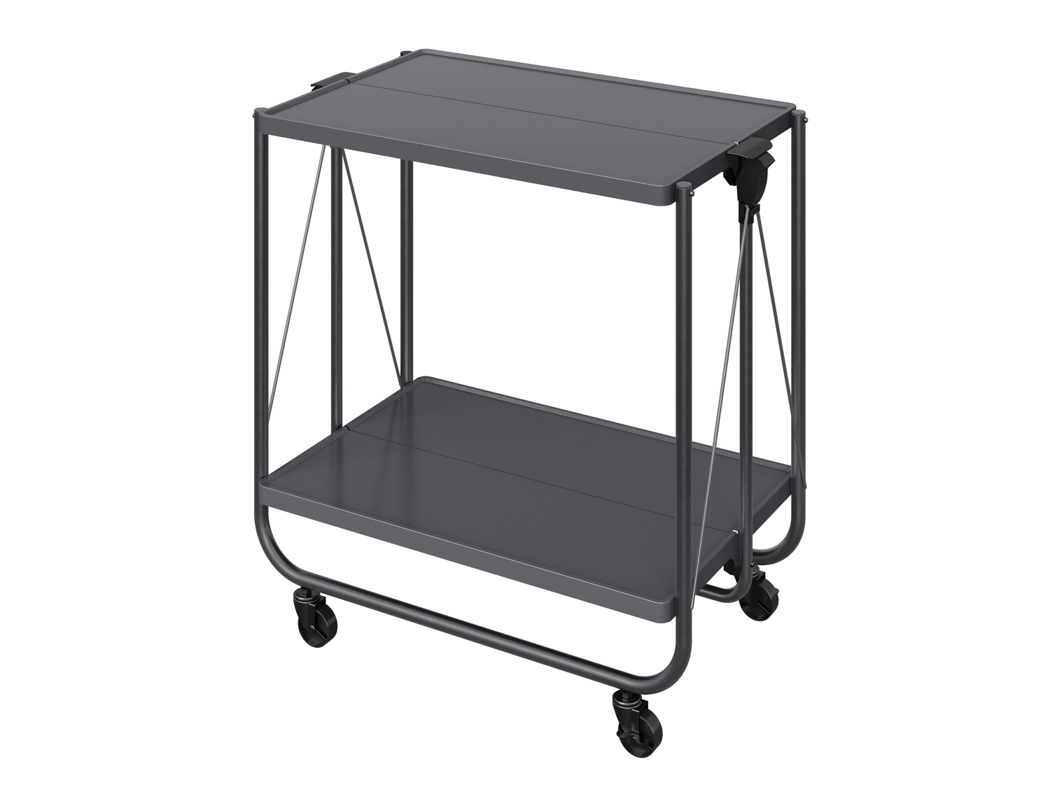Carrello pieghevole Livarno, prezzo 49.00 €
- 2 ripiani con bordo rialzato
- ...