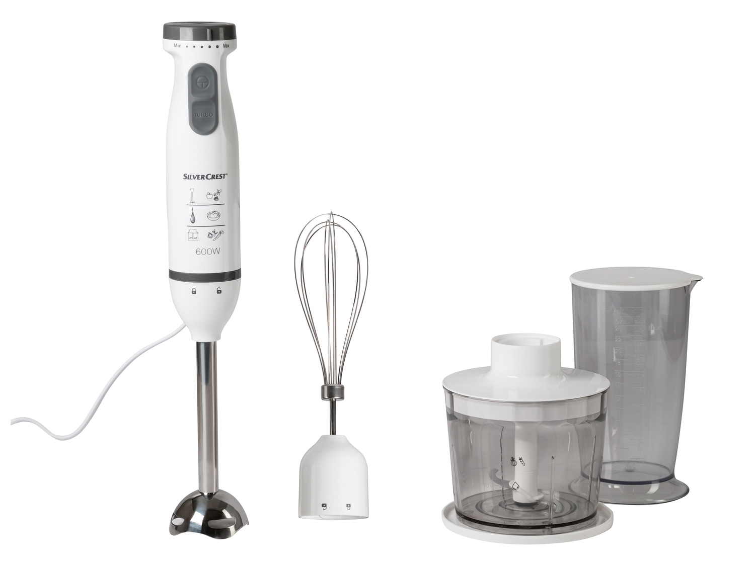 Frullatore a immersione 3 in 1 Prezzo-lidl, prezzo 24.99 €
- Per frullare, ...