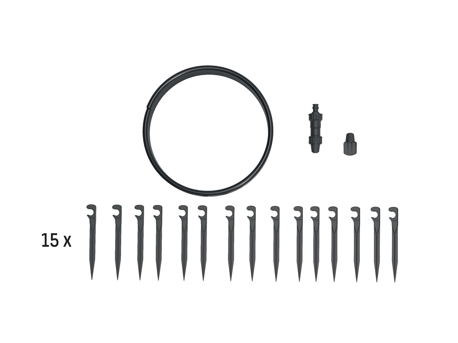 Set irrigazione a goccia Parkside, prezzo 24.99 &#8364; 
18 pezzi 
- Click System
- ...