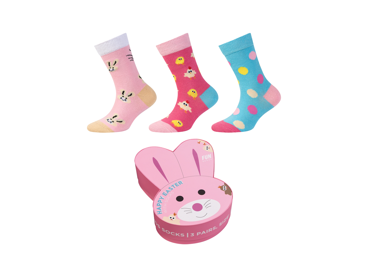 Calzini da bambini Fun-socks, prezzo 6.99 €
3 paia - Misure: 23-34
- ...