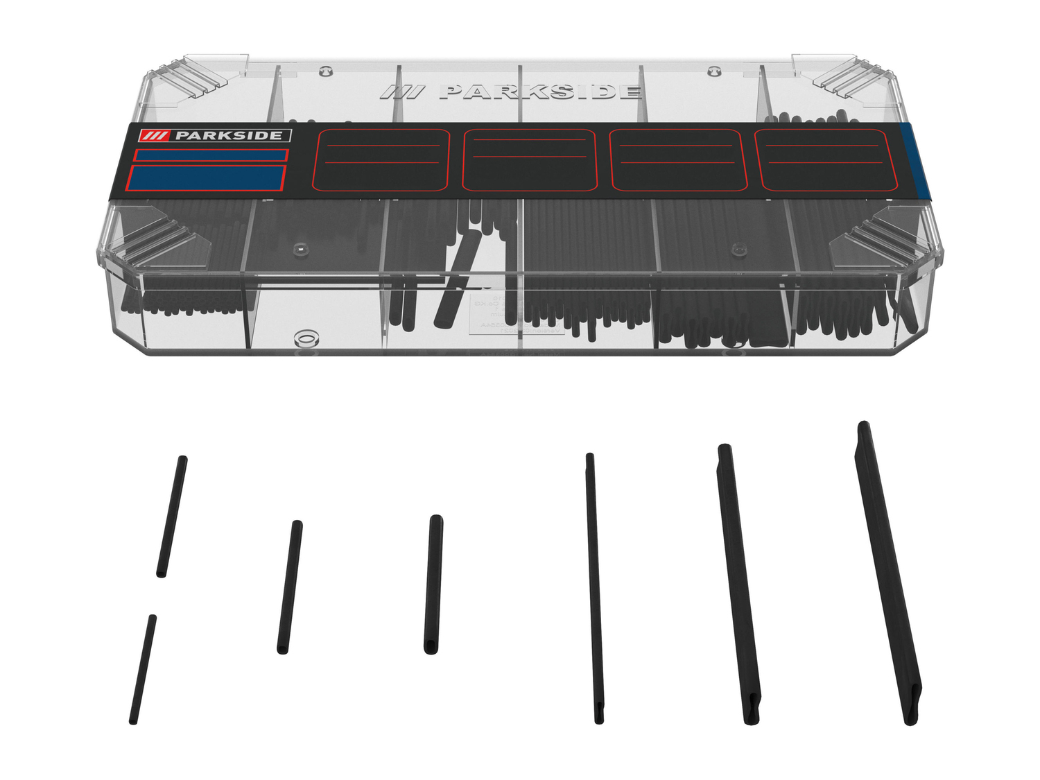 Set minuteria Parkside, prezzo 2.99 €
A scelta tra:
- Rivetti: 320 pezzi
- ...