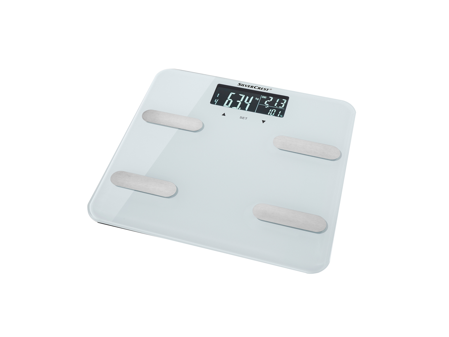 Bilancia pesapersone diagnostica Silvercrest Personal Care, prezzo 14.99 € ...