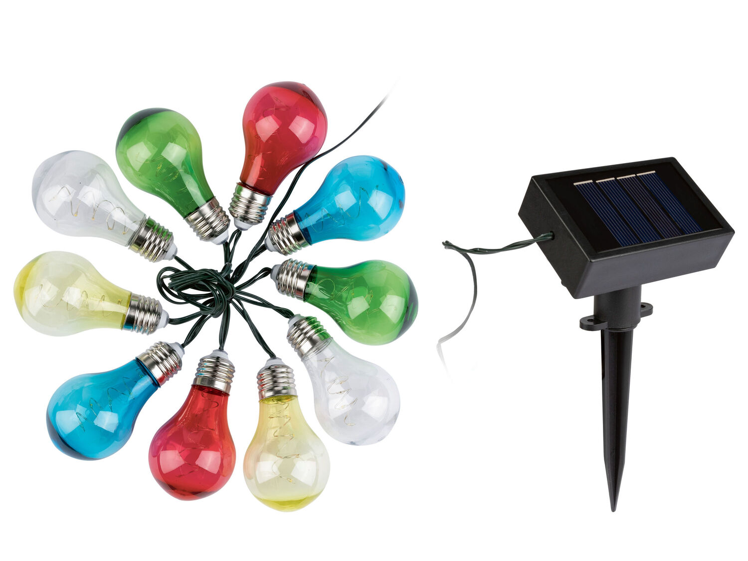 Catena luminosa ad energia solare Livarno, prezzo 9.99 €
- 10 lampadine
- ...
