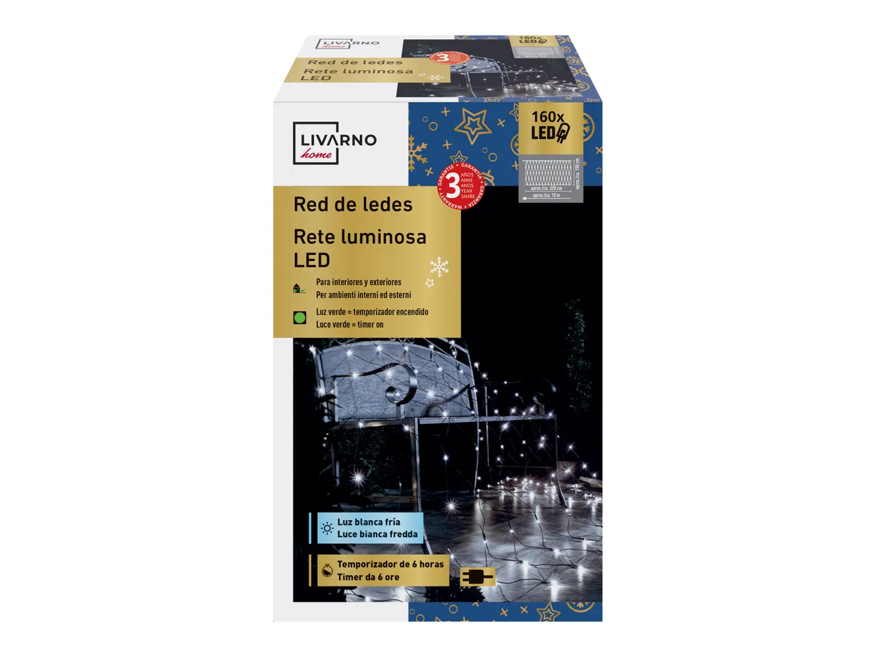 Tenda o rete luminosa a LED , prezzo 12.99 EUR
Tenda o rete luminosa a LED
- Per ...