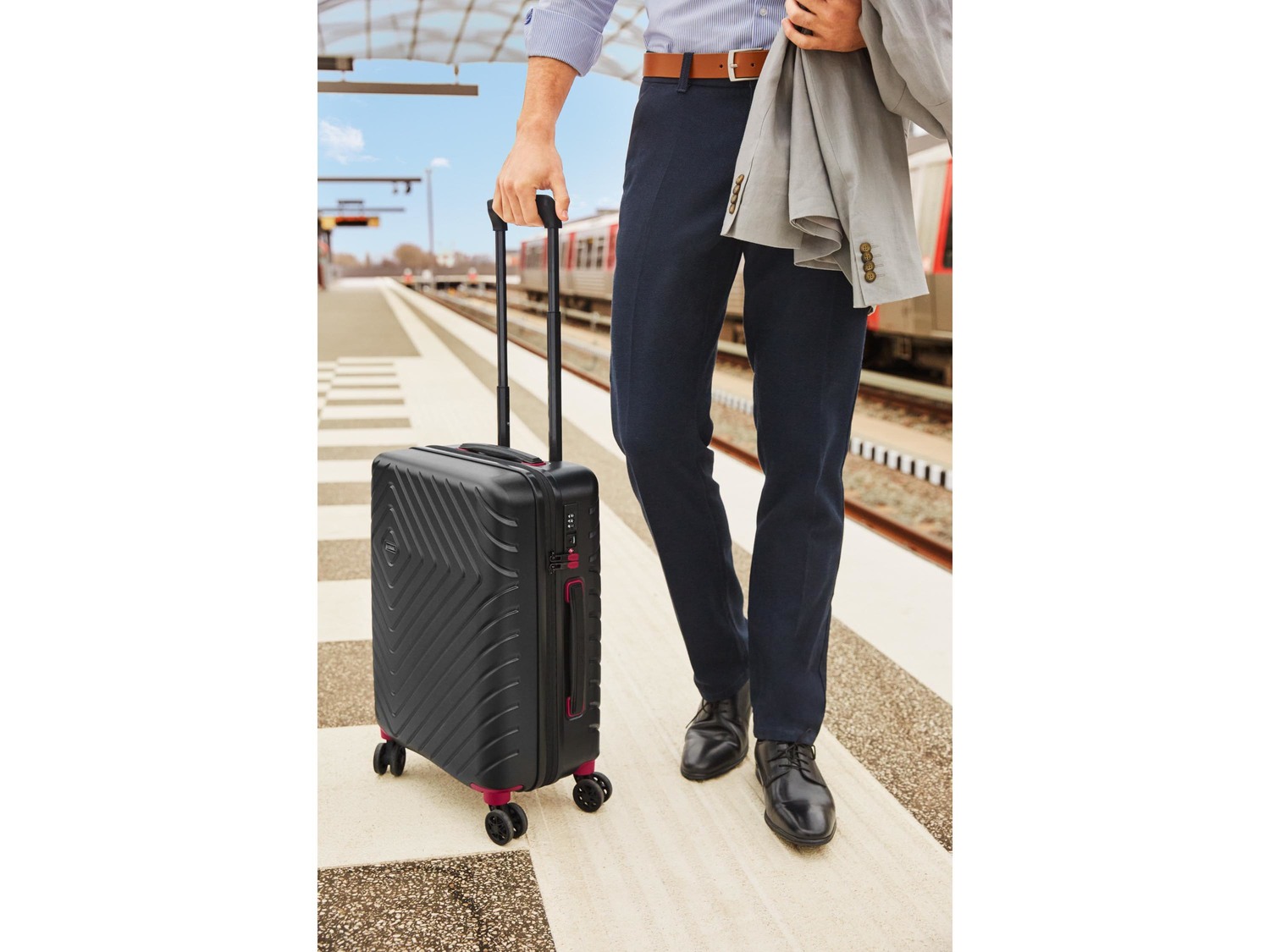Trolley da viaggio in policarbonato 34,5L, nero Topmove, prezzo 39.99 € ...