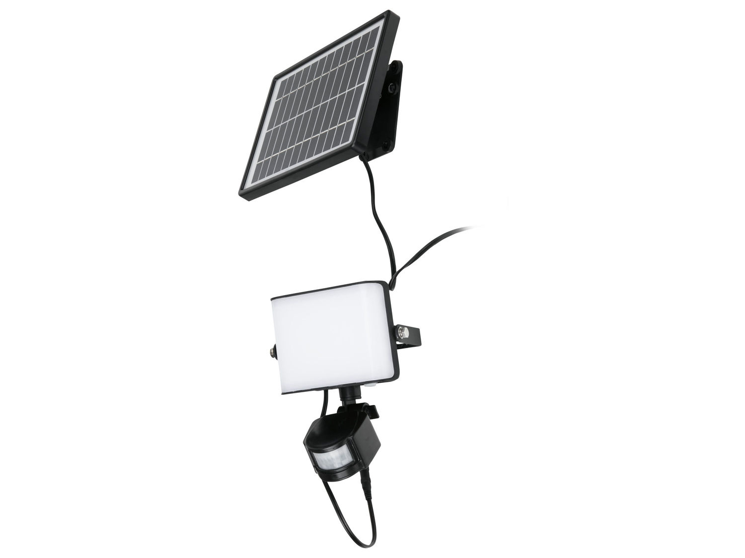 Faro LED ad energia solare con sensore di movimento Livarno Lux, prezzo 29.99 &#8364; ...